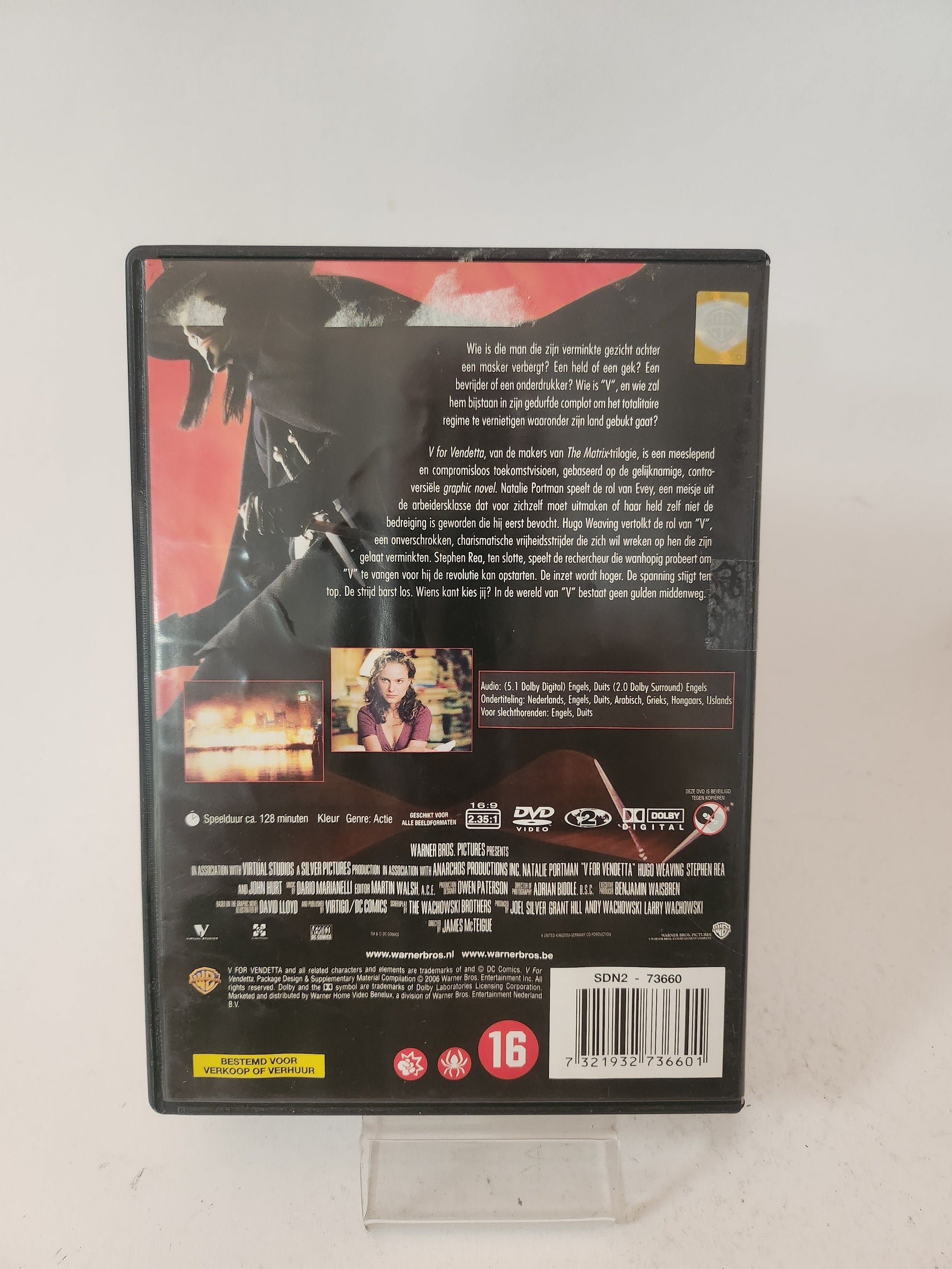 V for Vendetta Dvd - Dvd Volwassenen