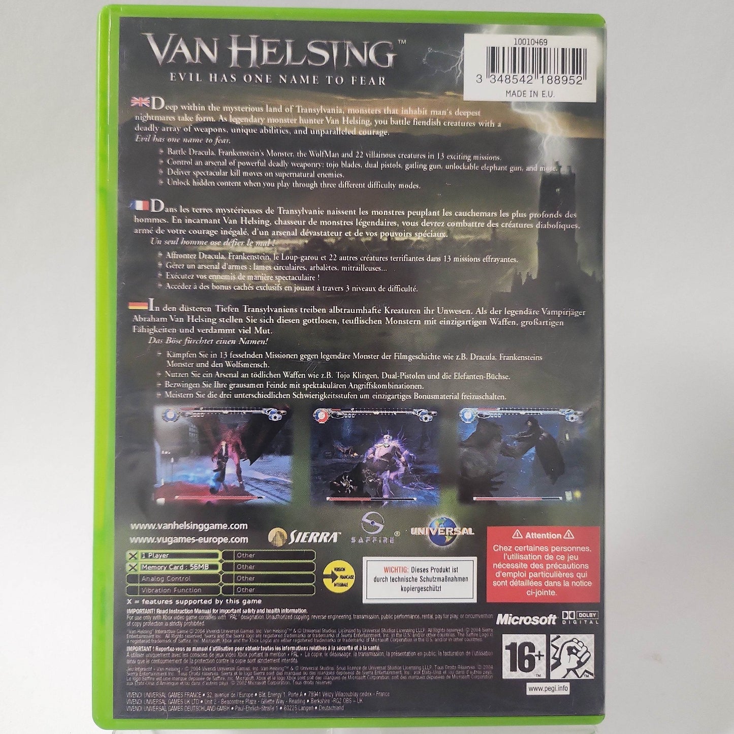 Van Helsing Xbox Original - Feniks Gameshop