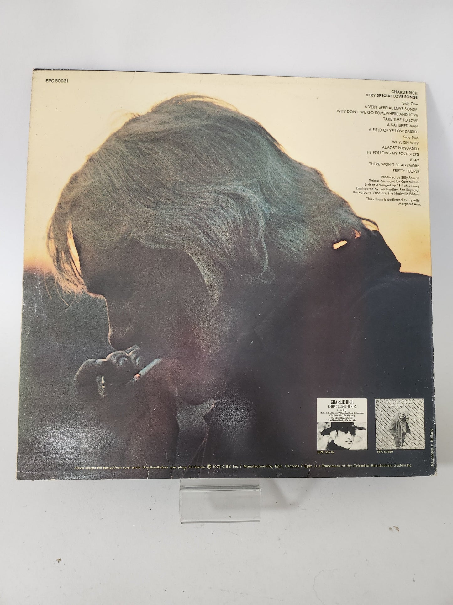 Very Special Love Songs: Charlie Rich LP Vinyl - Lp Vinyl