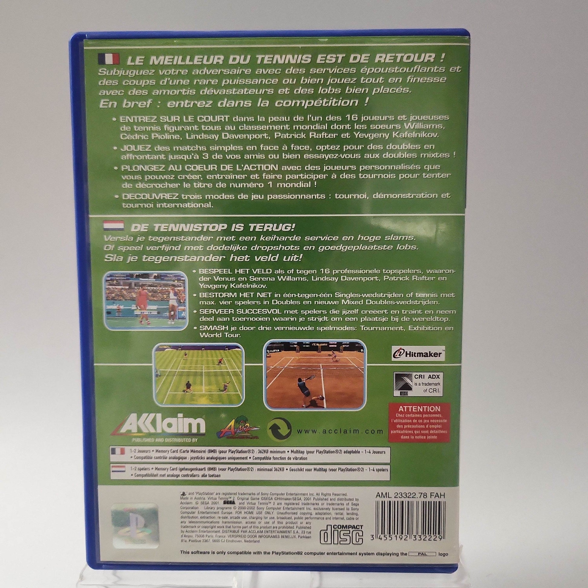 Virtua Tennis 2 Playstation 2 - Feniks Gameshop