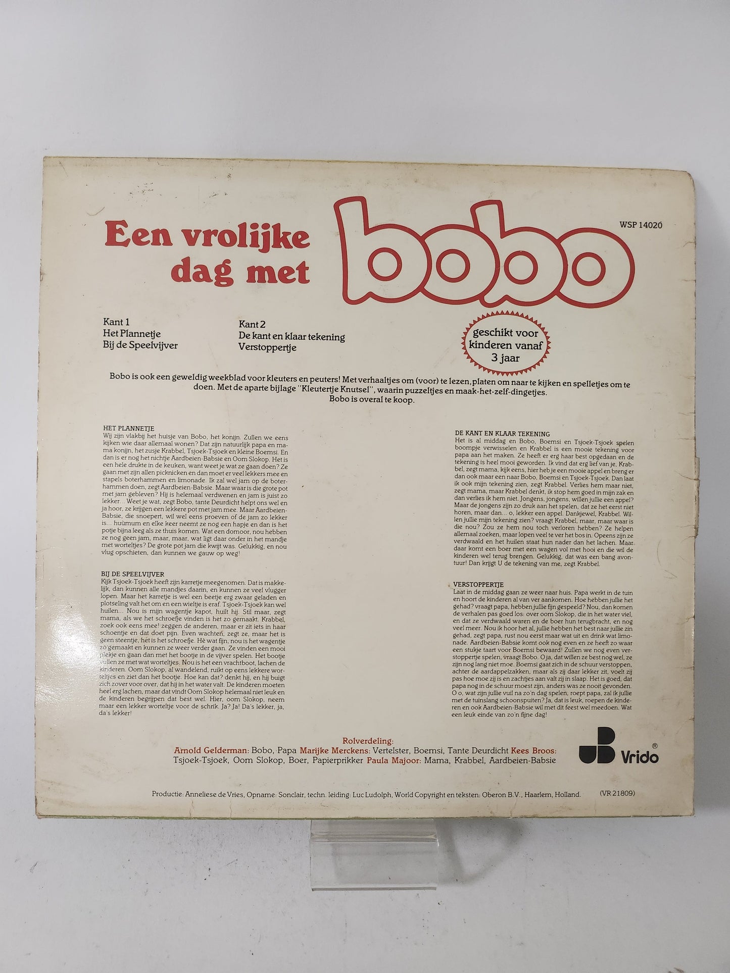 Vrolijke Dag met Bobo LP Vinyl - Lp Vinyl