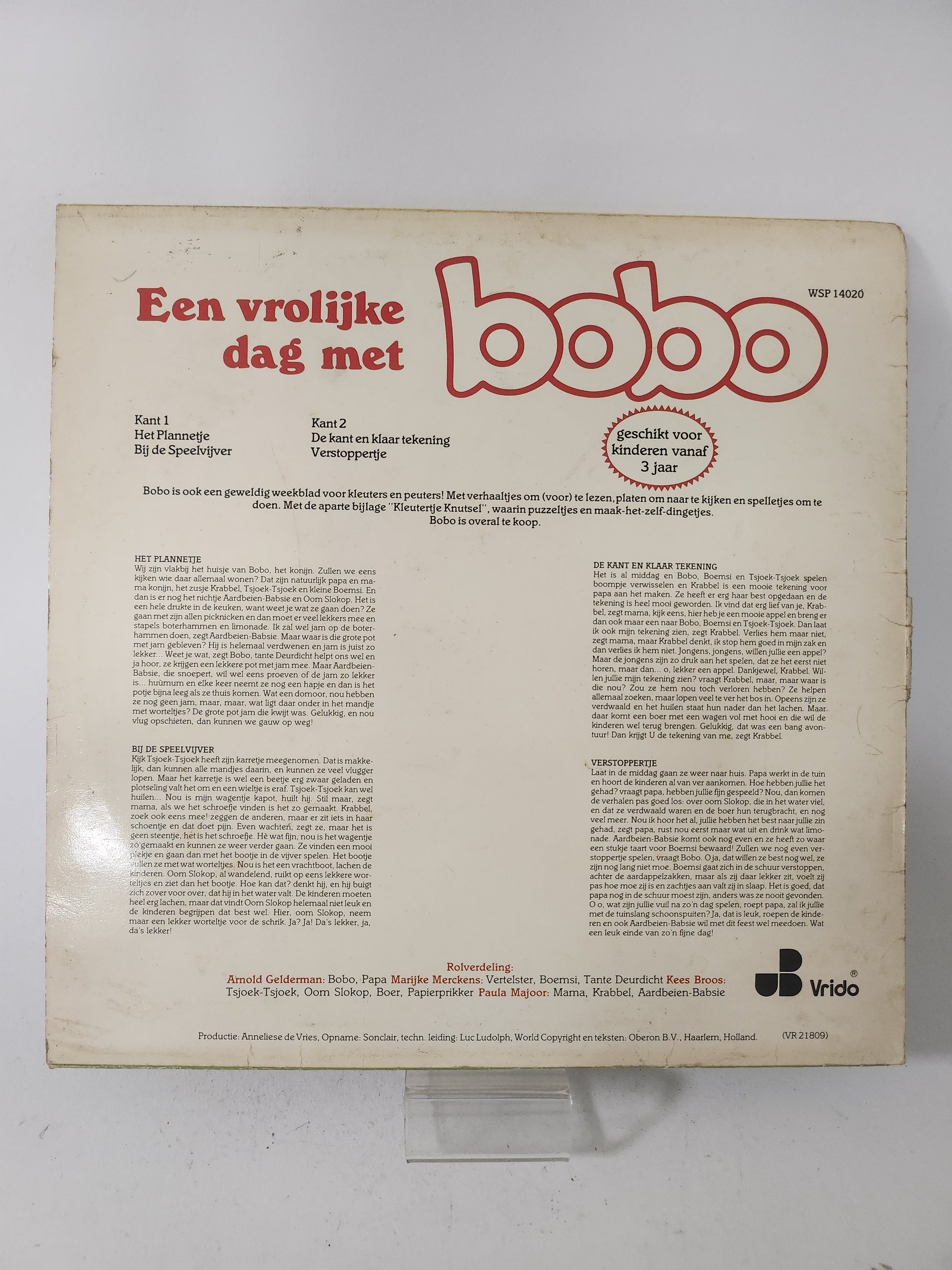 Vrolijke Dag met Bobo LP Vinyl - Lp Vinyl