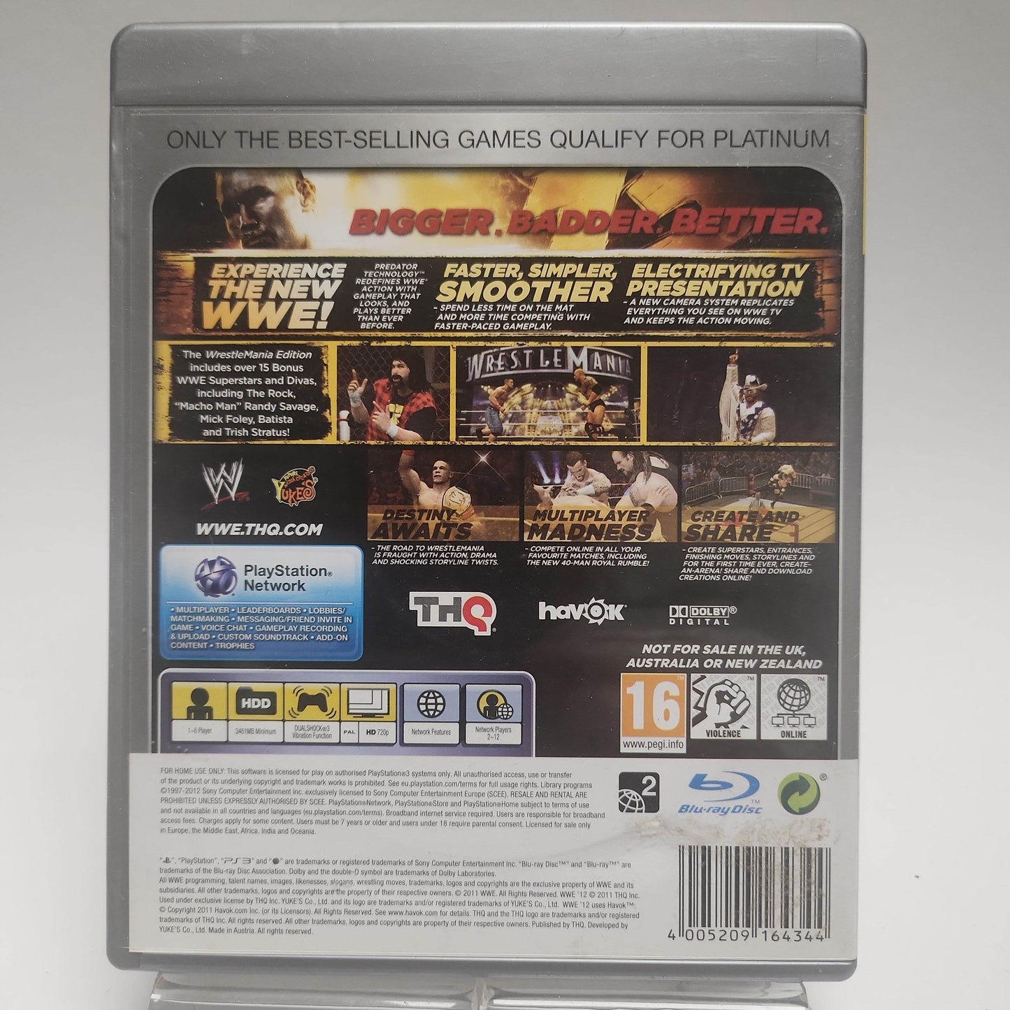 W12 Platinum Edition Wrestlemania Edition Playstation 3 - Feniks Gameshop