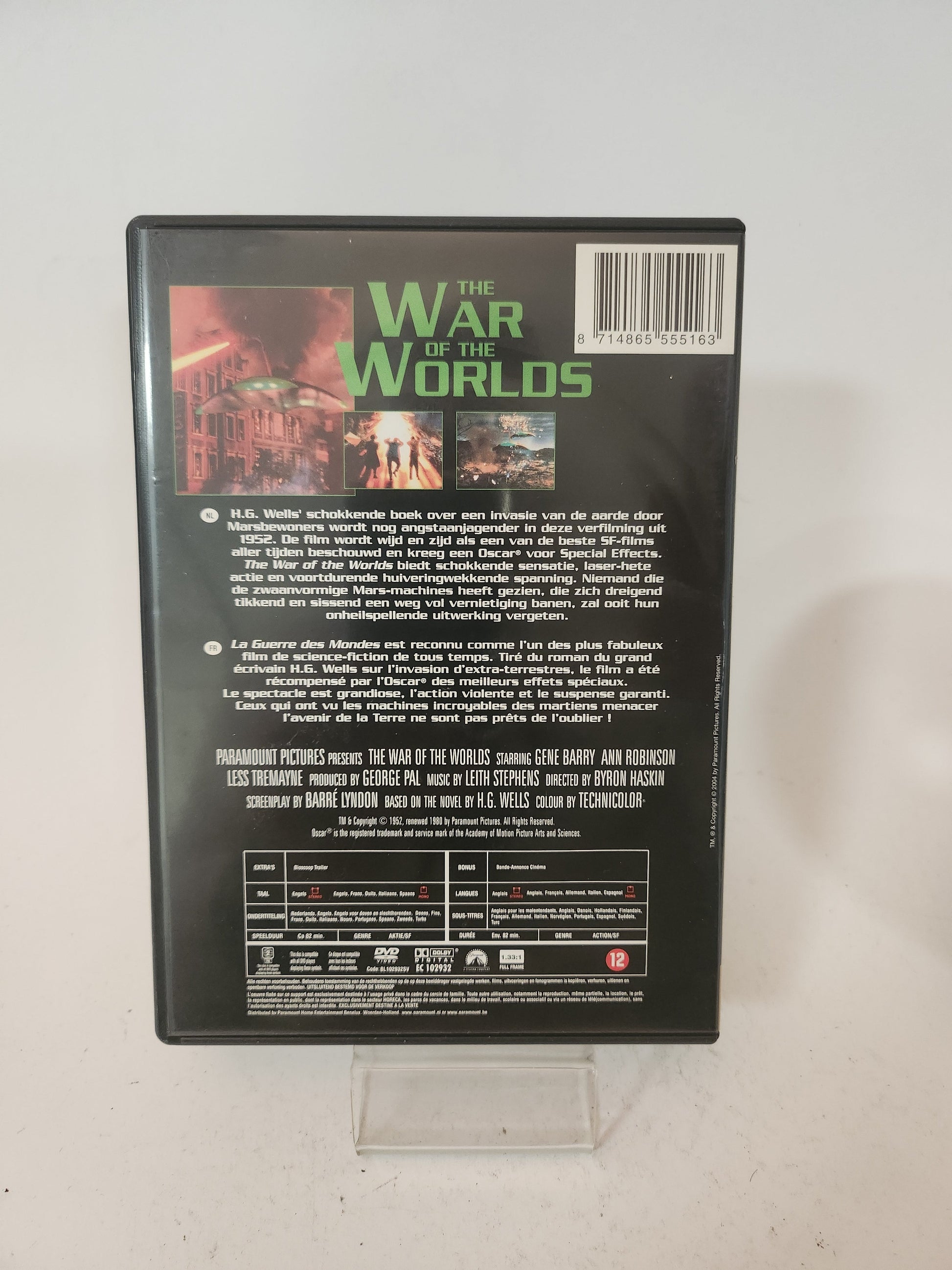 War of the Worlds DVD - Dvd Volwassenen
