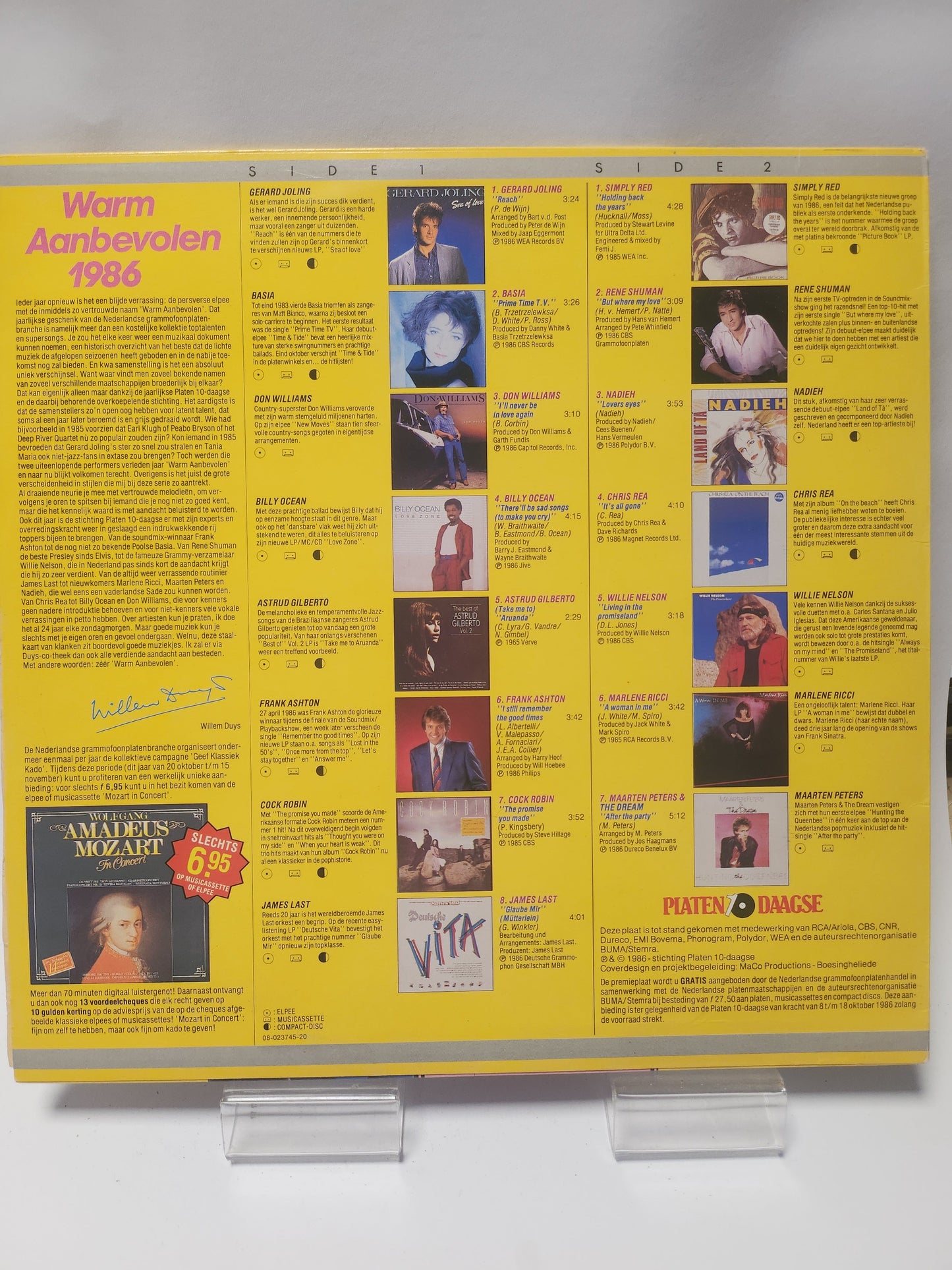 Warm Aanbevolen 1986 LP Vinyl - Lp Vinyl