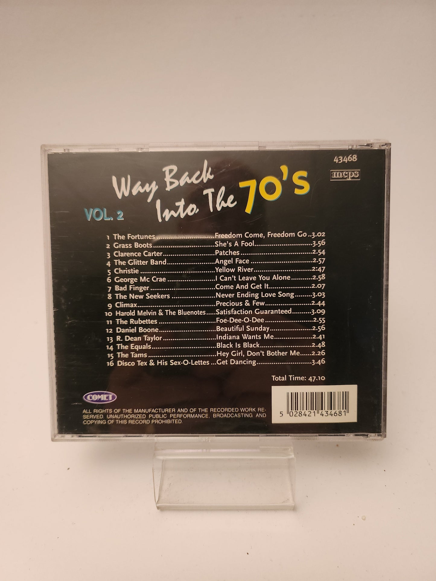 Way Back into the 70’s Volume 2 CD - Cd