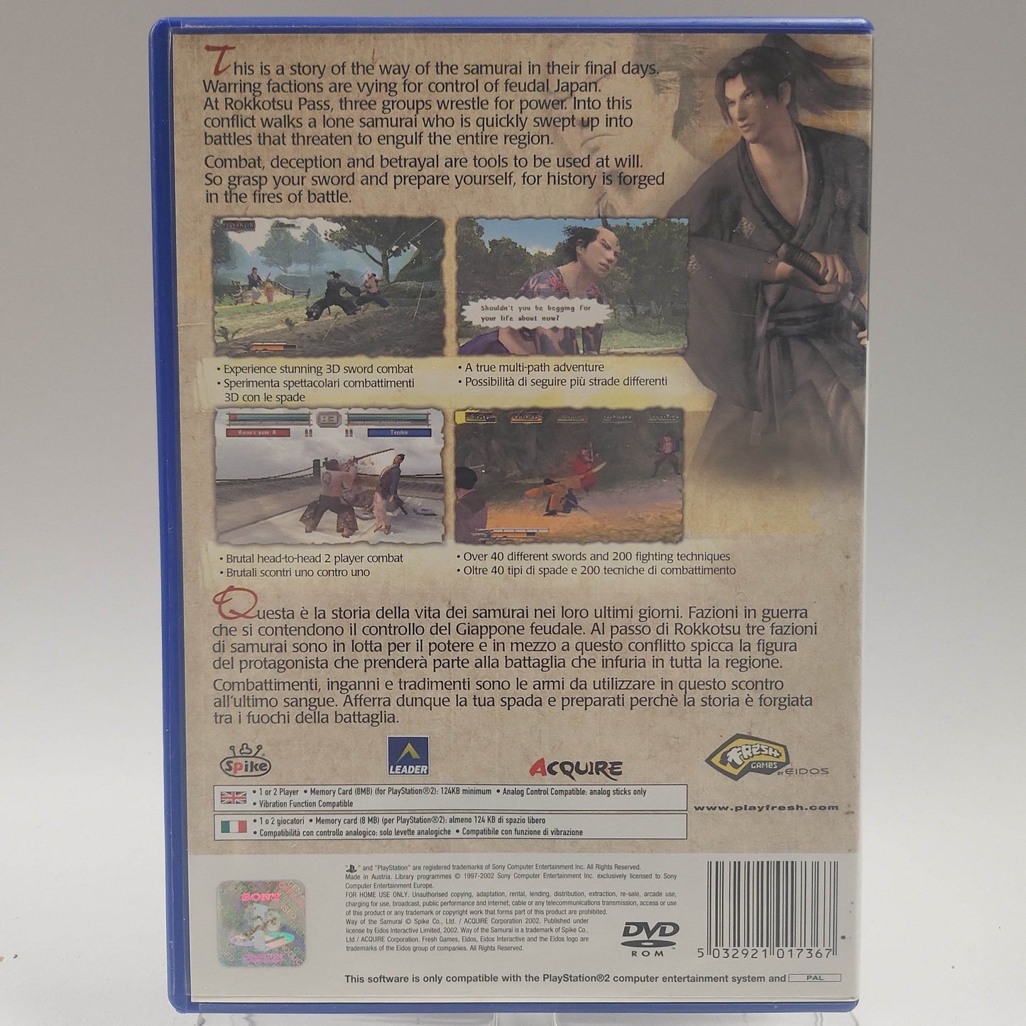 Way of the Samurai Playstation 2 - Feniks Gameshop