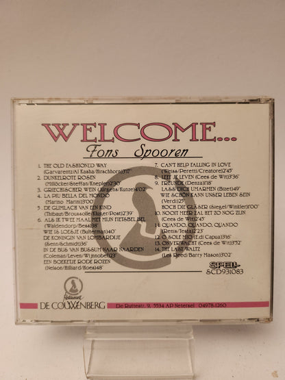 Welcome.... Fons Spooren CD - Cd