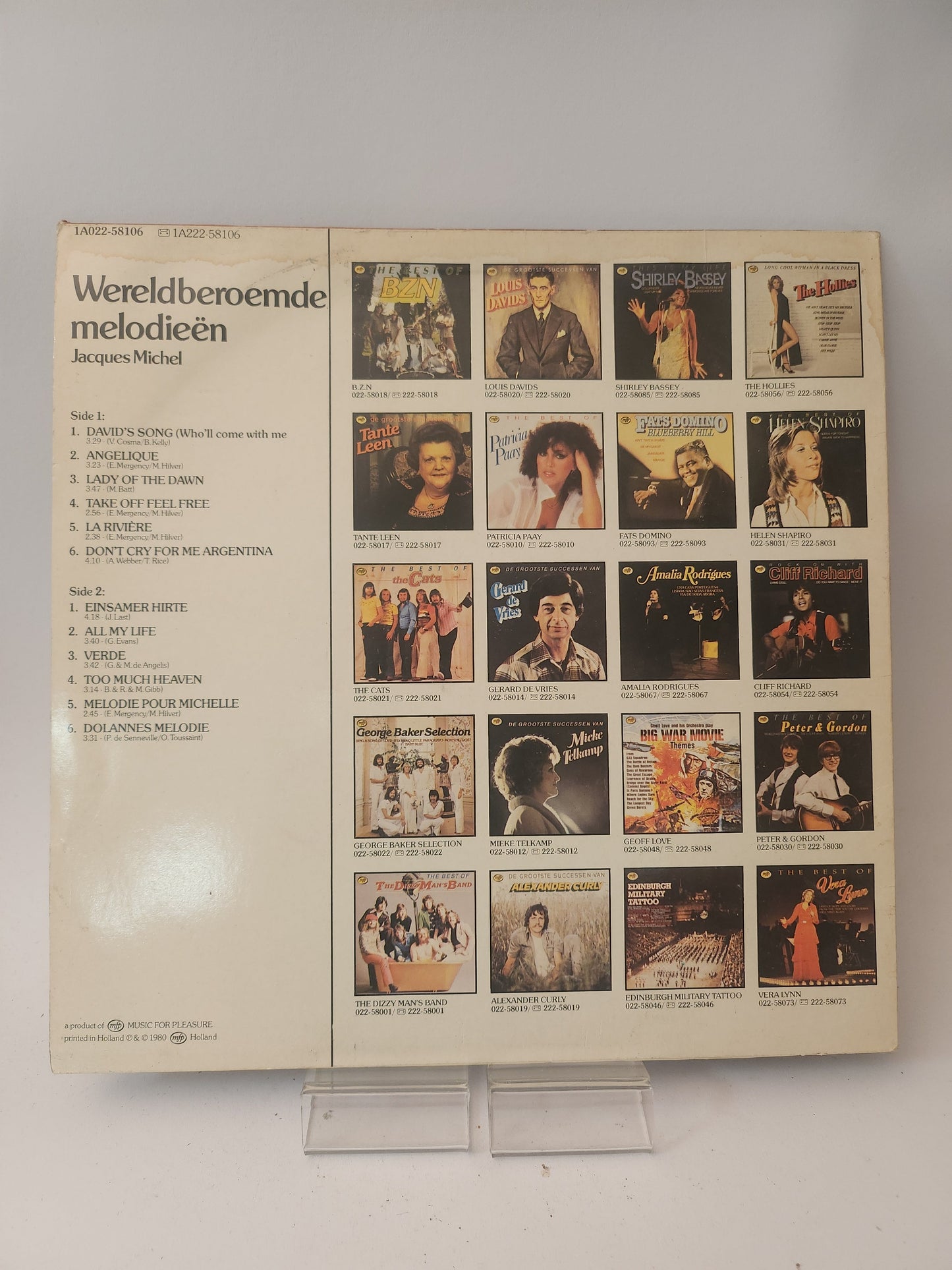 Wereldberoemde Melodien: Jacques Michel LP Vinyl - Lp Vinyl