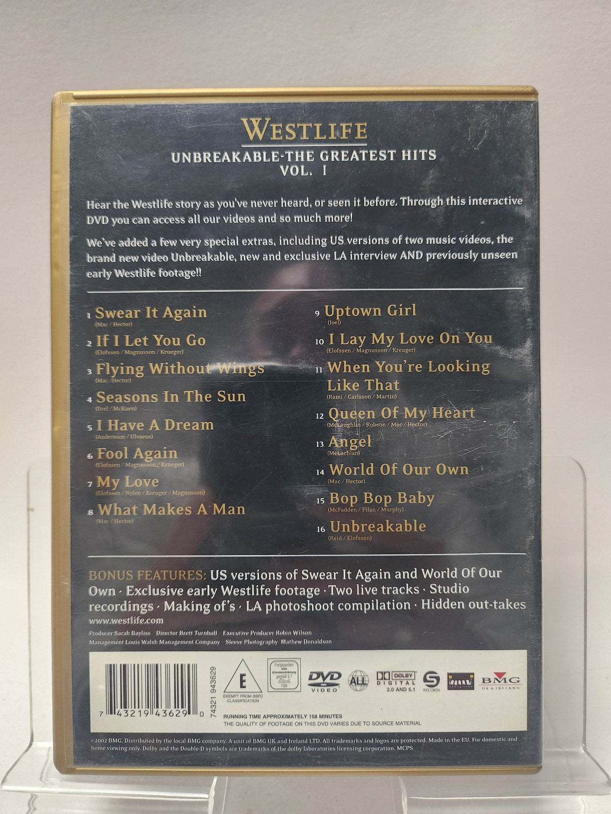 Westlife Unbreakable DVD - Feniks Gameshop