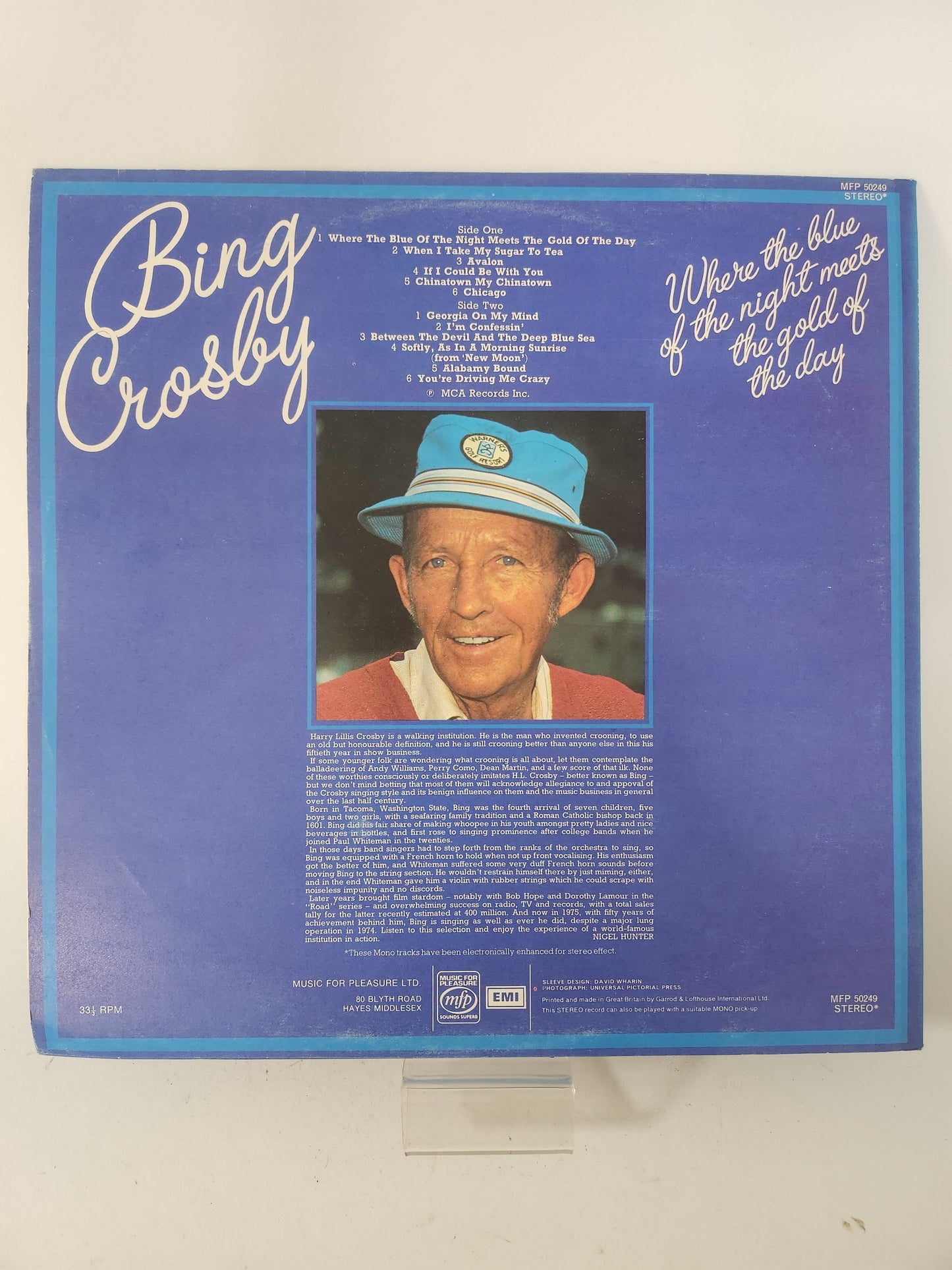 Where the Blue of the Night Meets the Gold of the Day: Bing Crosby LP Vinyl - Lp Vinyl