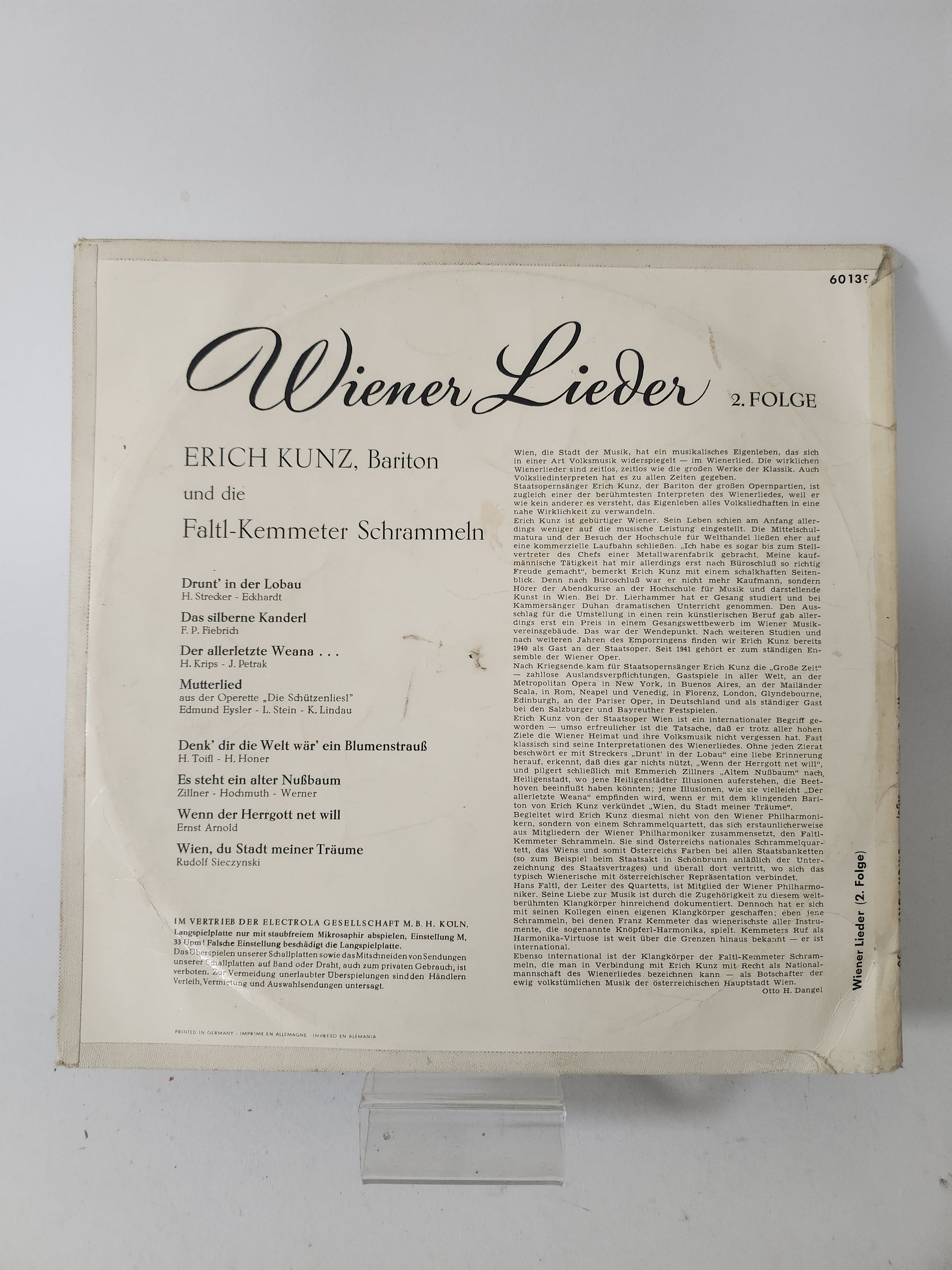 Wiener Lieder 2 LP Vinyl - Lp Vinyl