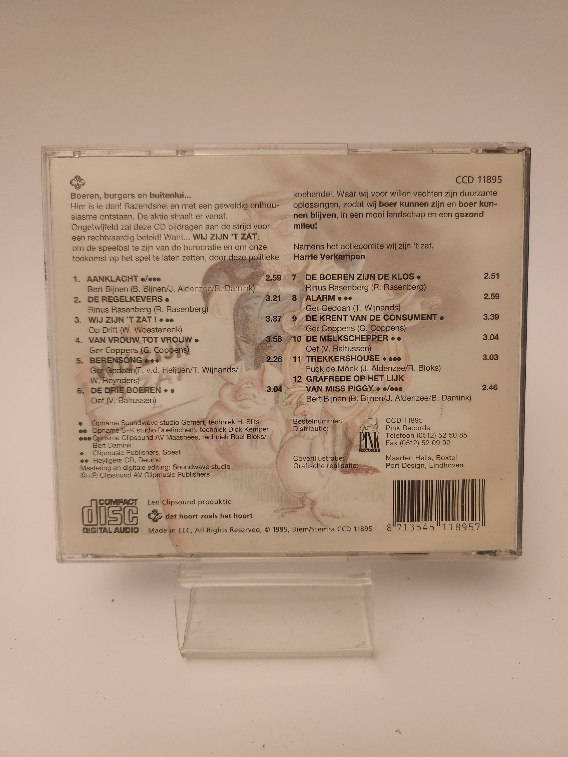 Wij Zijn ’t Zat CD - Cd