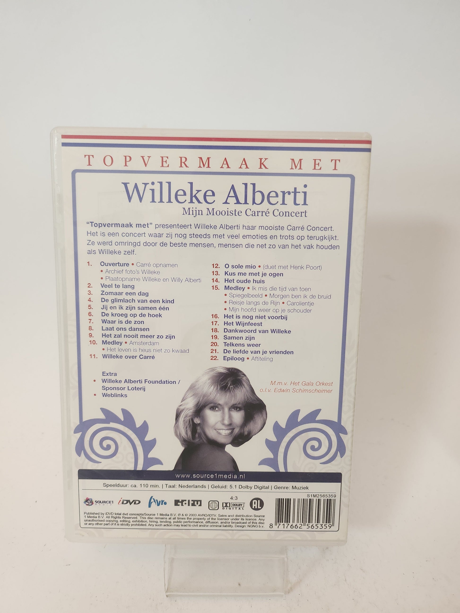 Willeke Alberti: Mijn Mooiste Carre Concert Dvd Muziek - Dvd Muziek