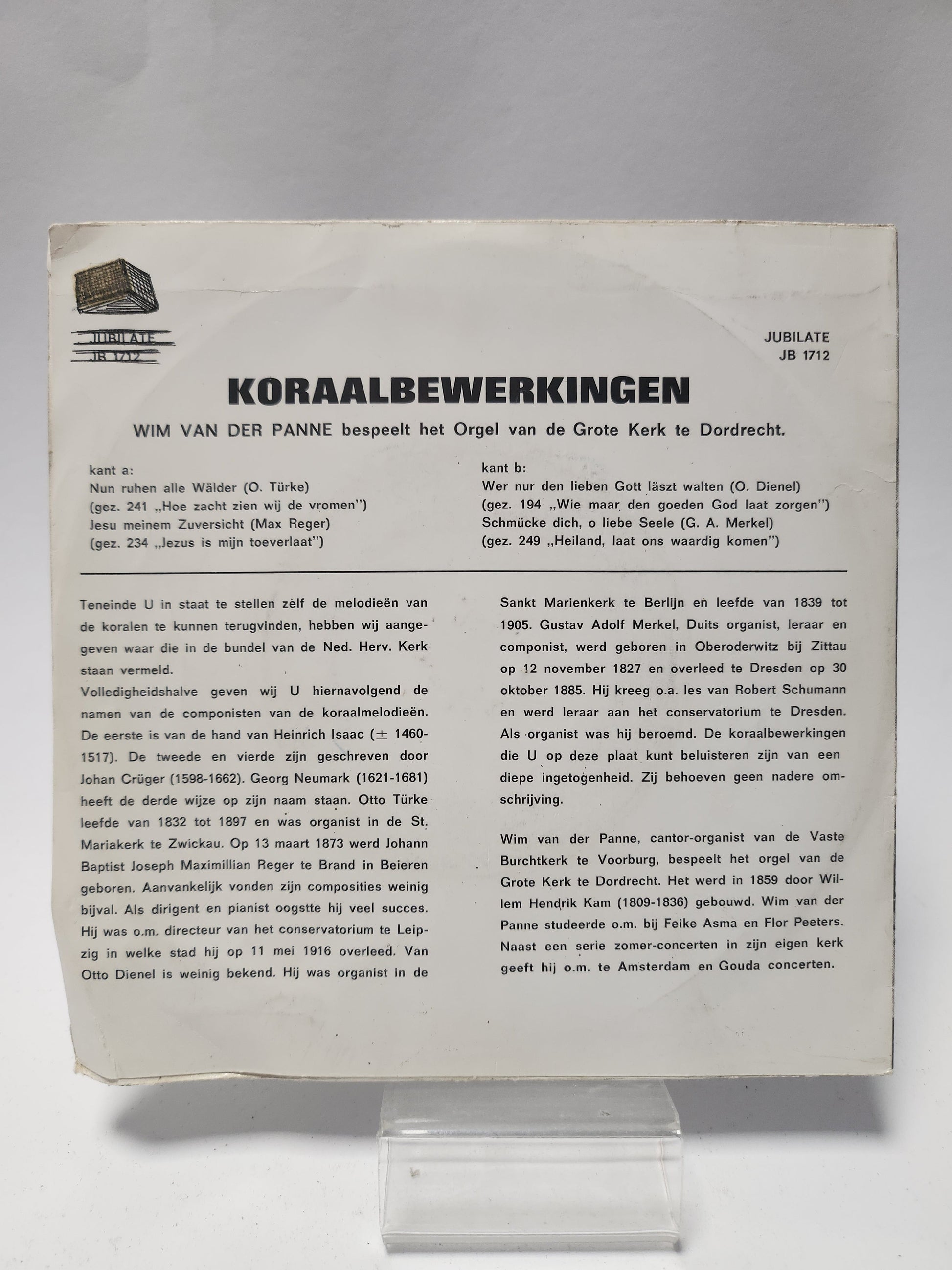 Wim van der Panne: Koraalbewerkingen Single Vinyl - Single Vinyl