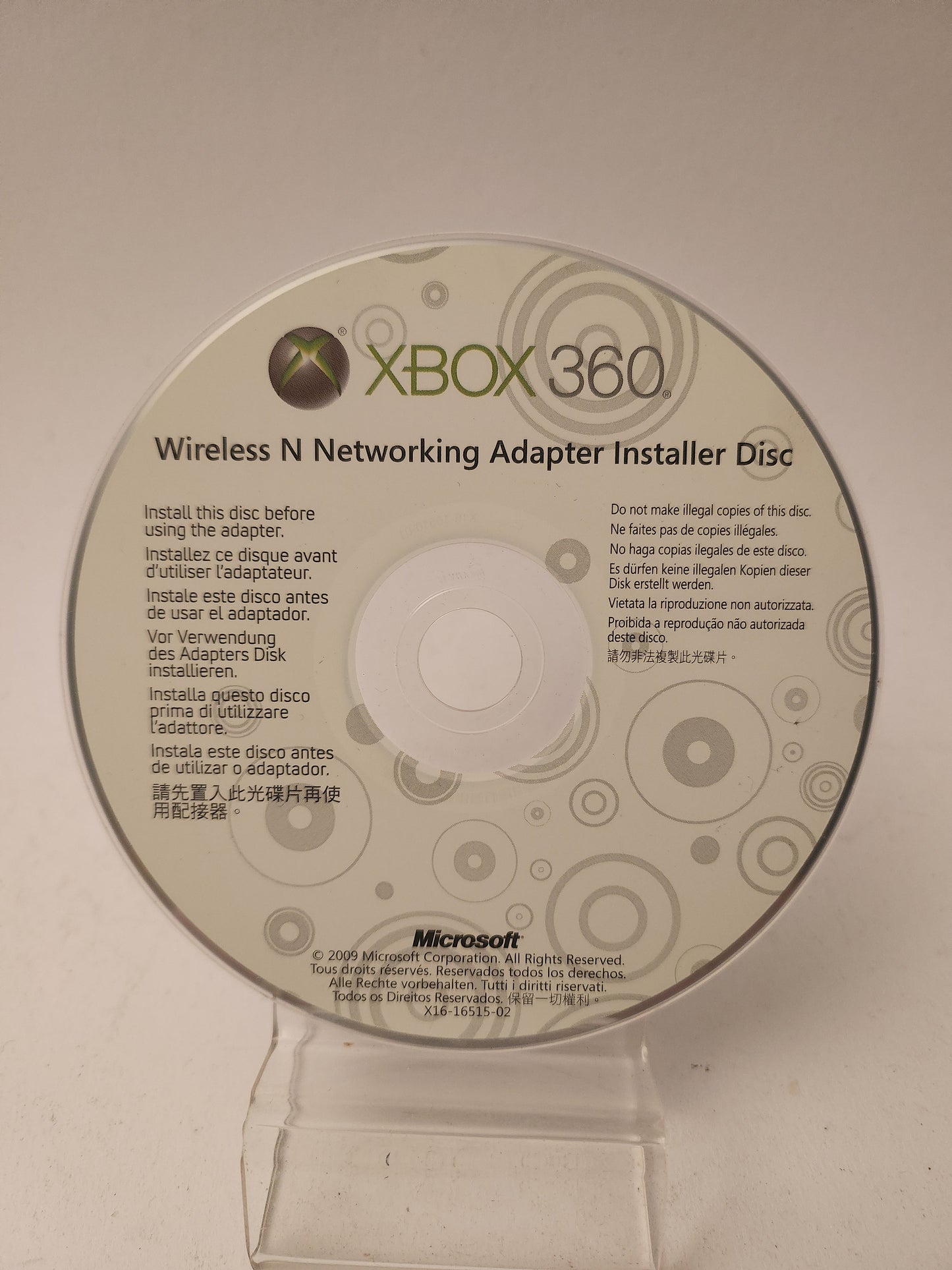 Wireless N Networking Adapter Installer Disc Xbox 360 - Xbox 360 Games