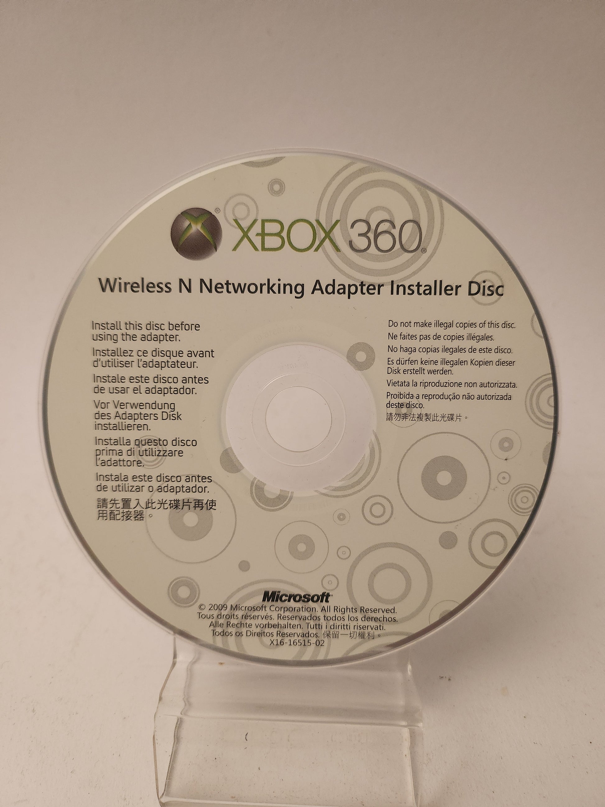 Wireless N Networking Adapter Installer Disc Xbox 360 - Xbox 360 Games