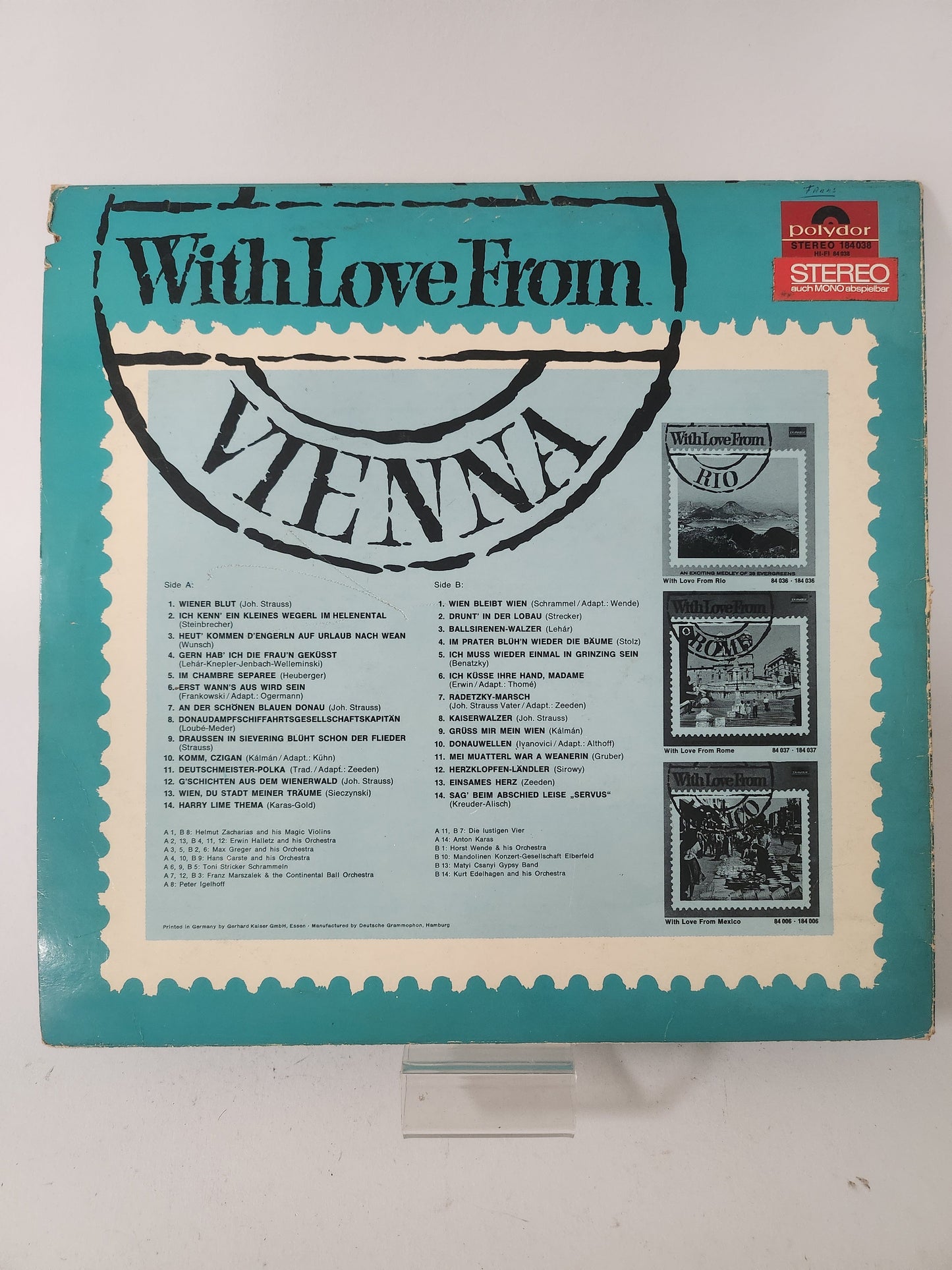 With Love from Vienna LP Vinyl - Lp Vinyl