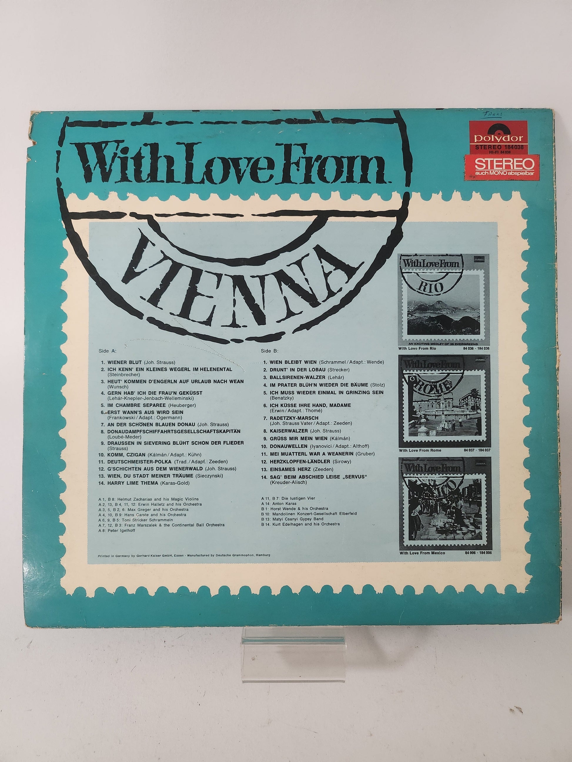 With Love from Vienna LP Vinyl - Lp Vinyl