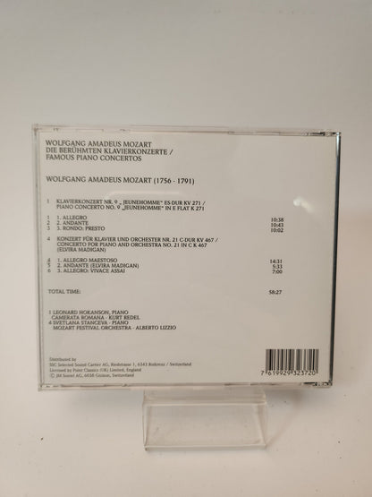 Wolfgang Amadeus Mozart: Berühmte Klavierkonzerte CD - Cd