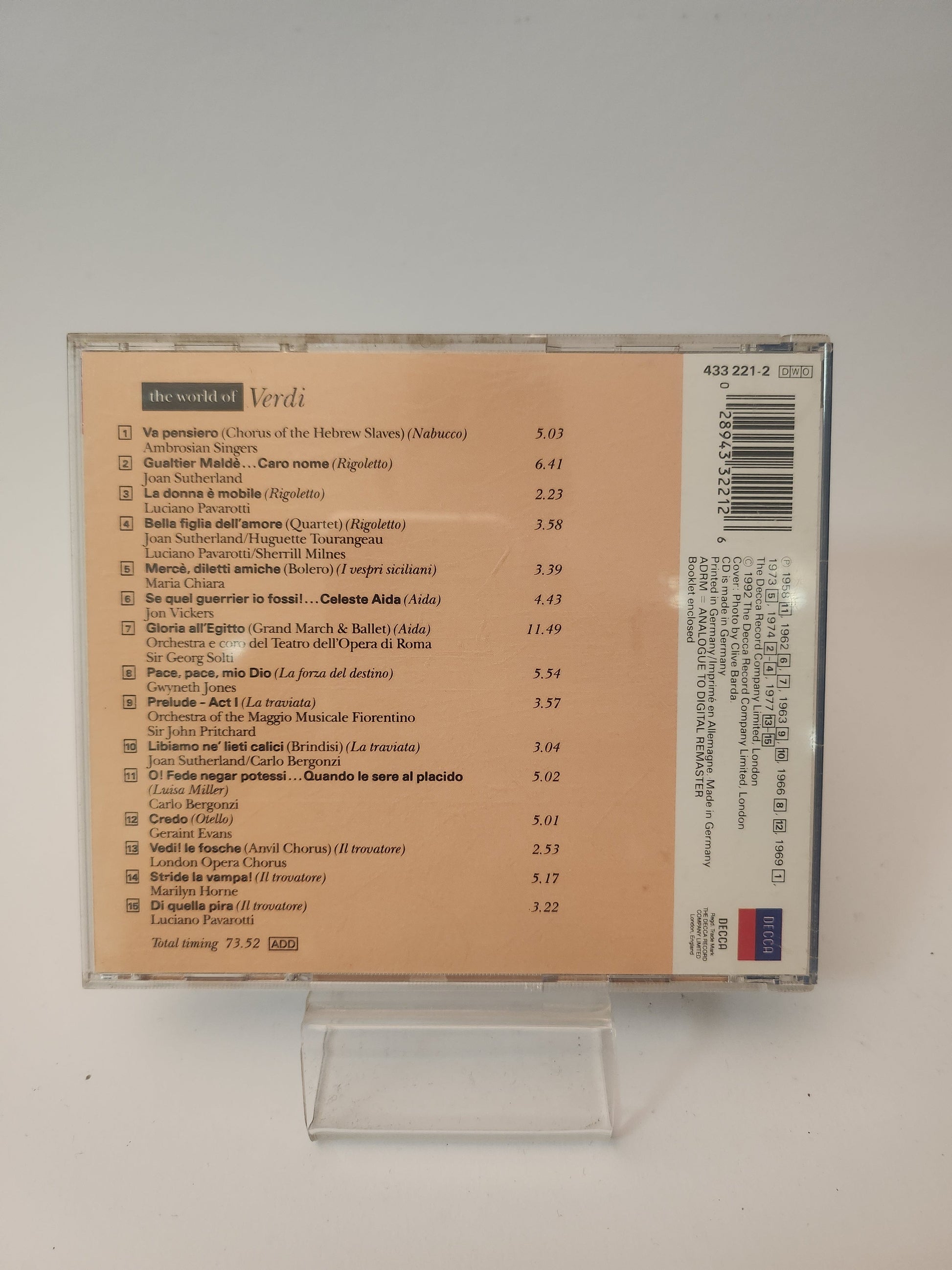 World of Verdi CD - Cd