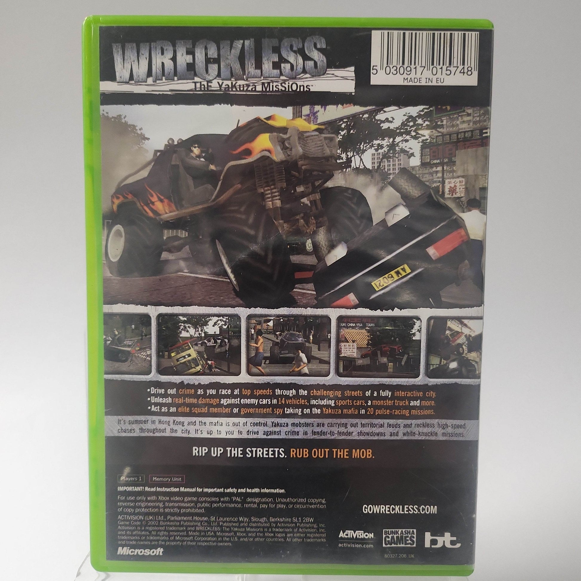 Wreckless the Yakuza Missions Xbox Original - Feniks Gameshop