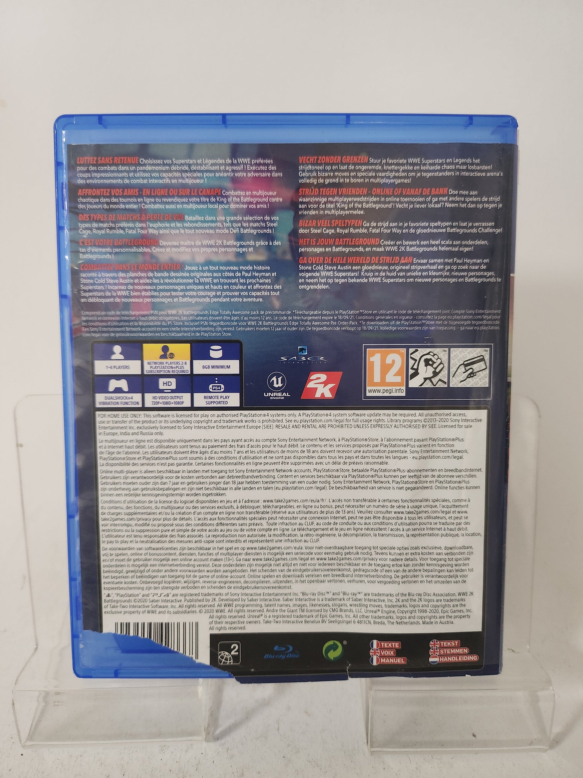 WWE 2K Battlegrounds (Copy Cover) Playstation 4 - Playstation 4 games