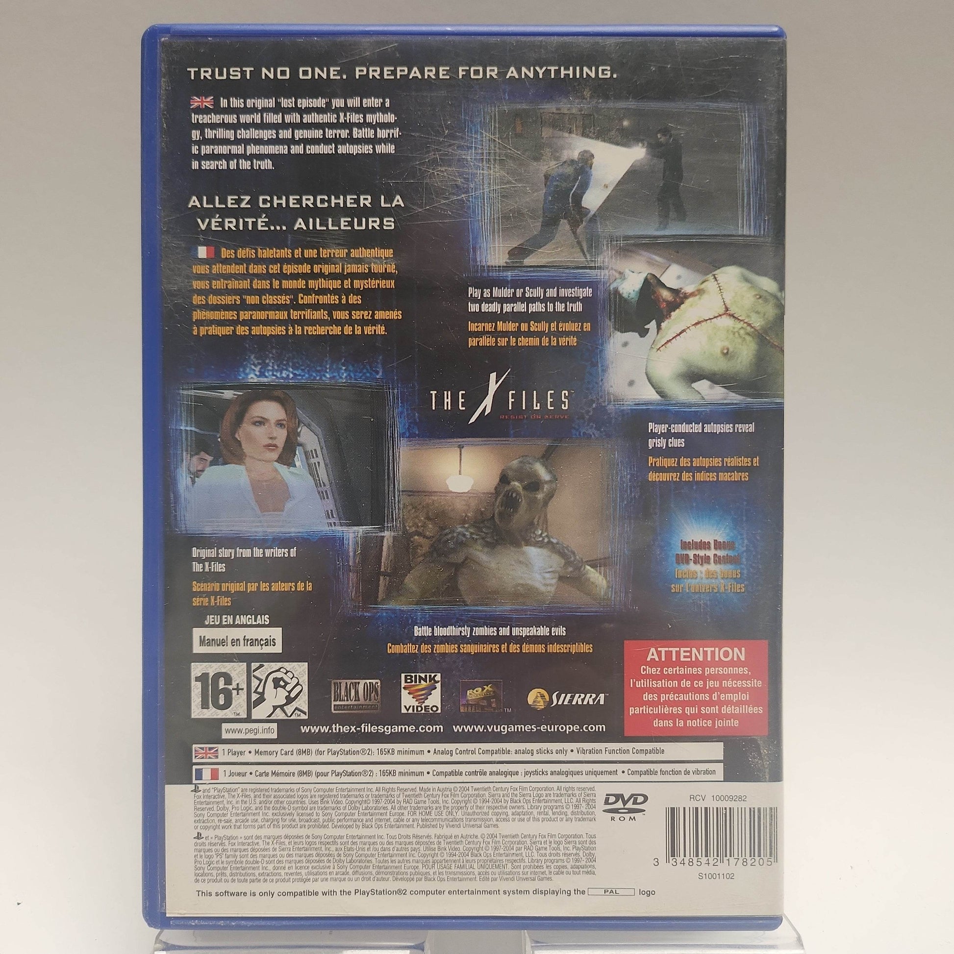 X-Files Resist or Serve Playstation 2 - Feniks Gameshop
