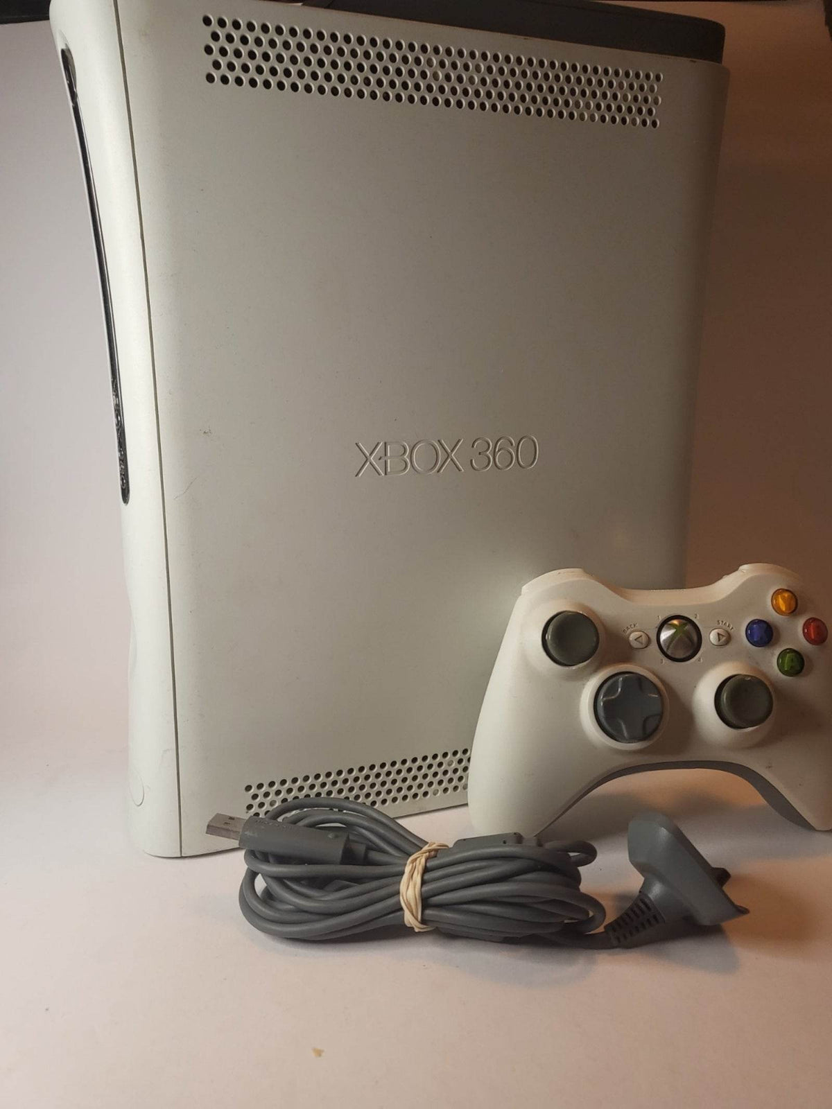 Witte Xbox 360 (120gb) met 1 controller en alle kabels - Feniks Gameshop