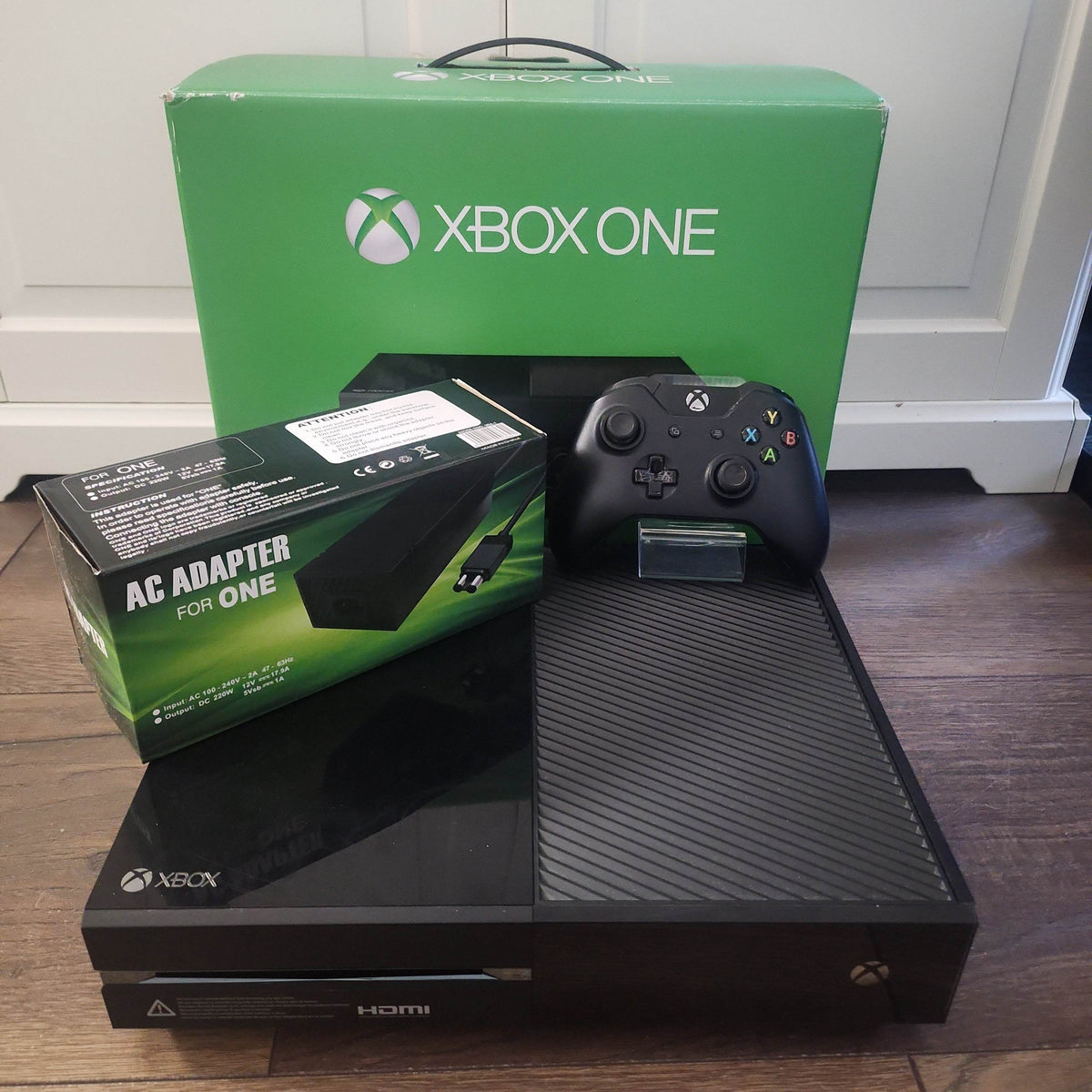 Xbox One Zwart + Orginele Controller Boxed - Feniks Gameshop