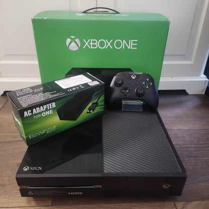 Xbox One Zwart + Orginele Controller Boxed - Feniks Gameshop
