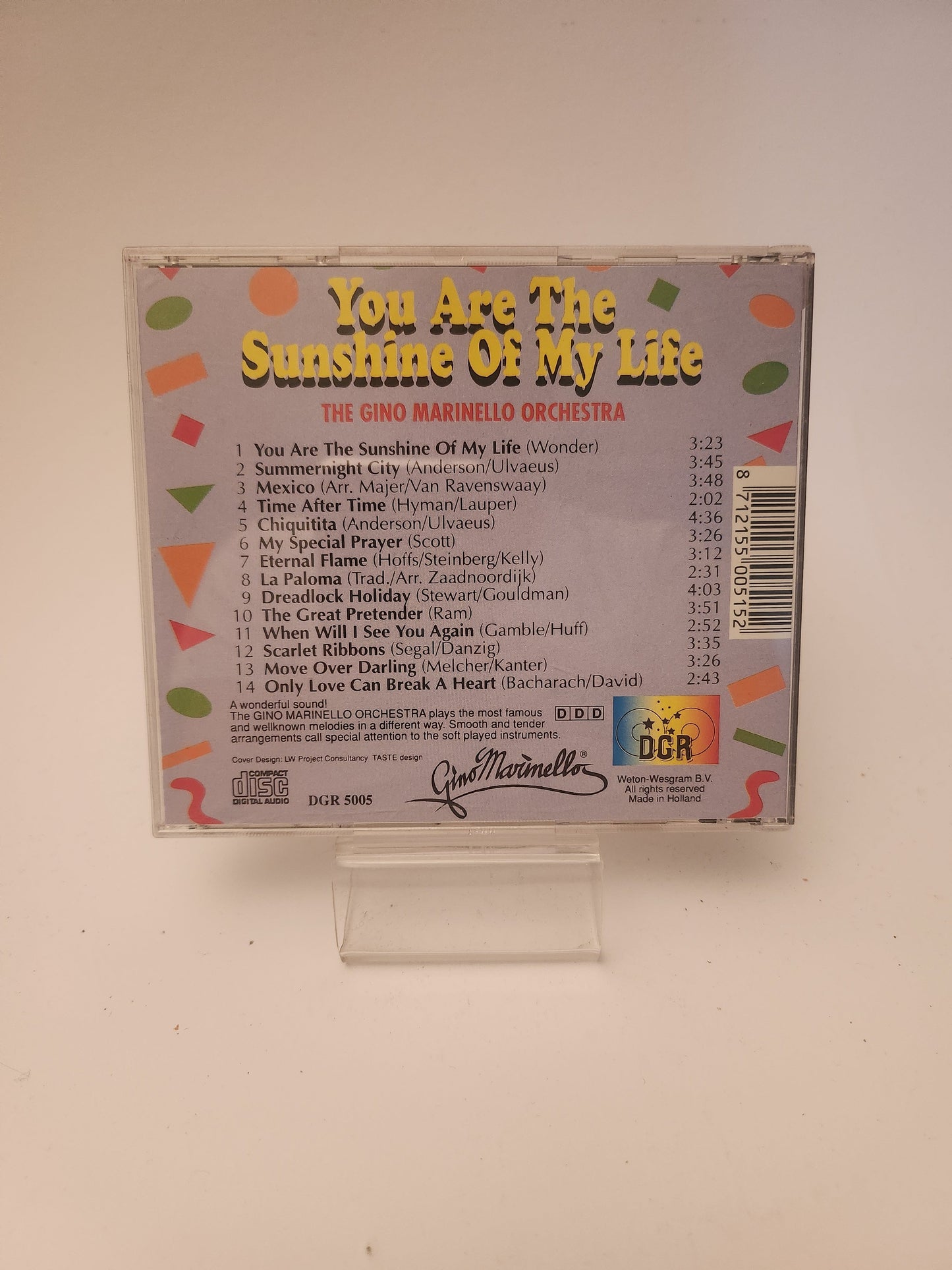 You Are the Sunshine of My Life CD - Cd