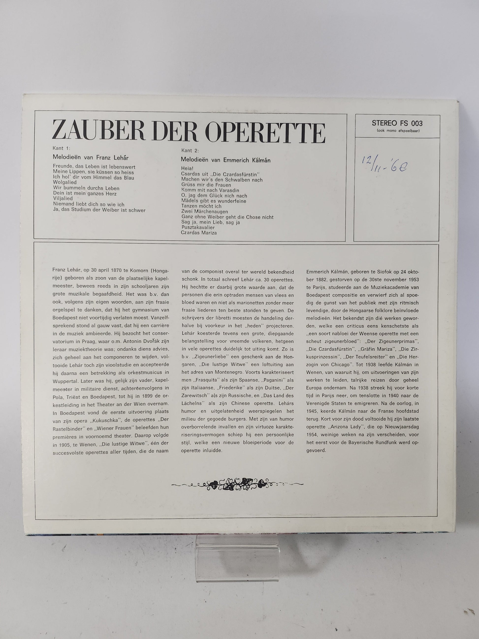 Zauber der Operette LP Vinyl - Lp Vinyl