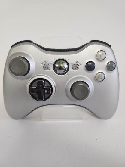 Zilver/Zwarte Draadloze Orginele Controller Xbox 360 - Feniks Gameshop