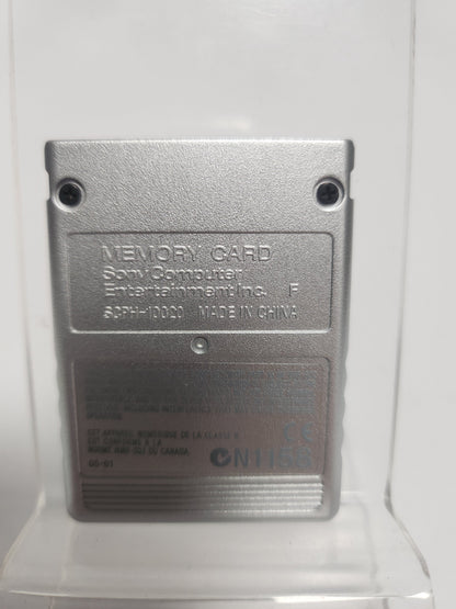 Zilveren 8MB Memory Card Playstation 2 - Playstation 2 Accessoires