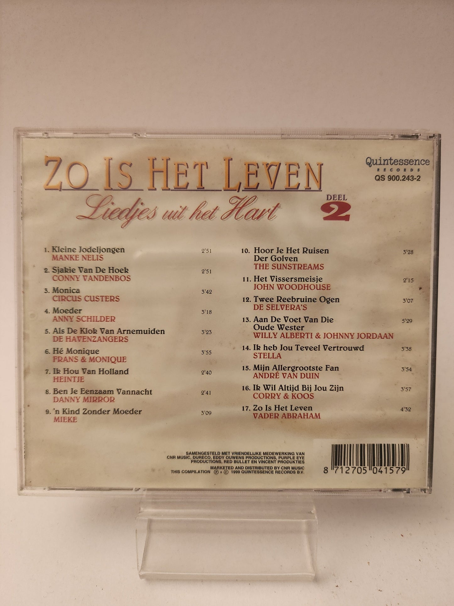 Zo is het Leven: Liedjes uit het Hart Deel 2 CD - Cd