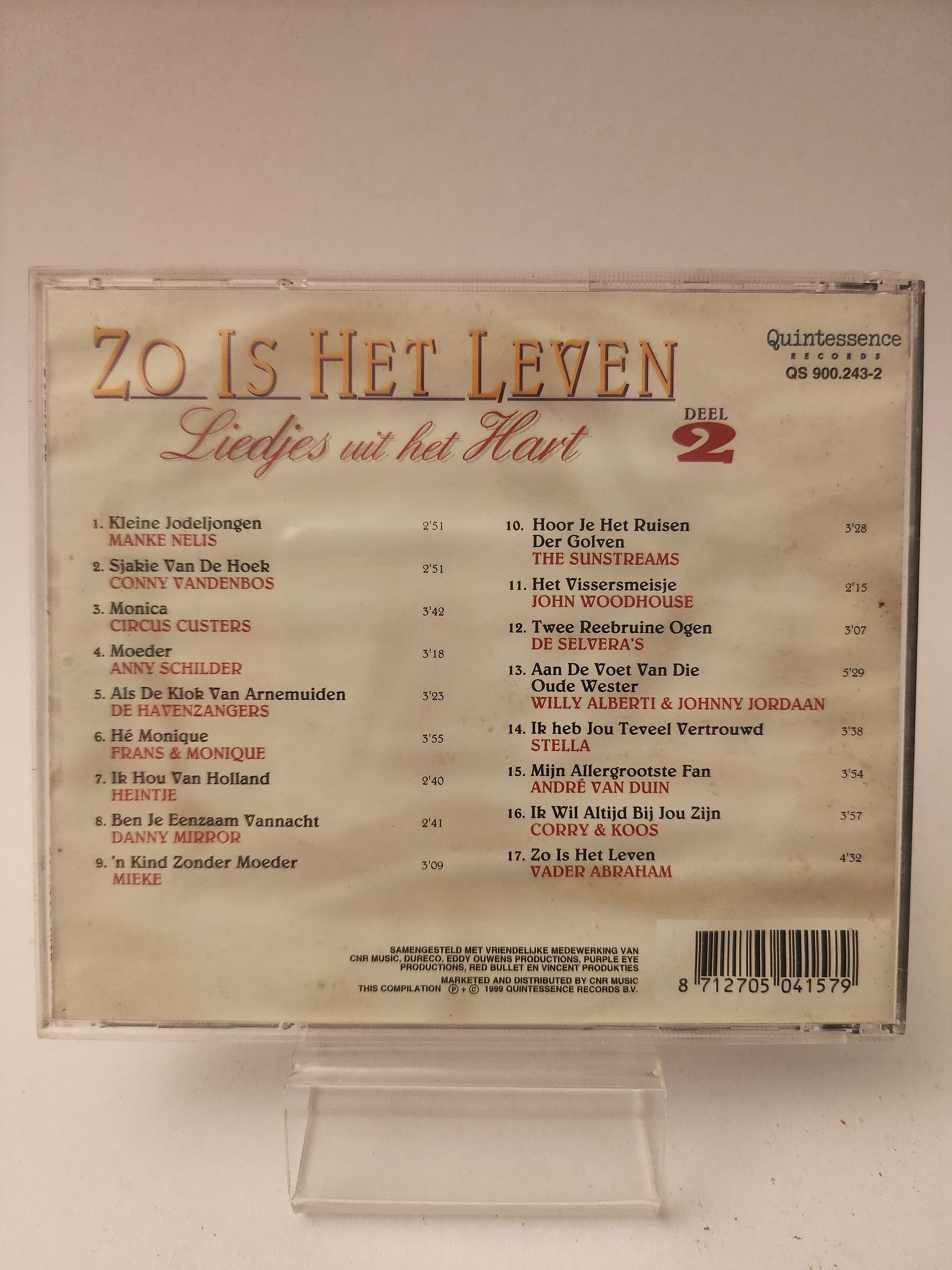 Zo is het Leven: Liedjes uit het Hart Deel 2 CD - Cd