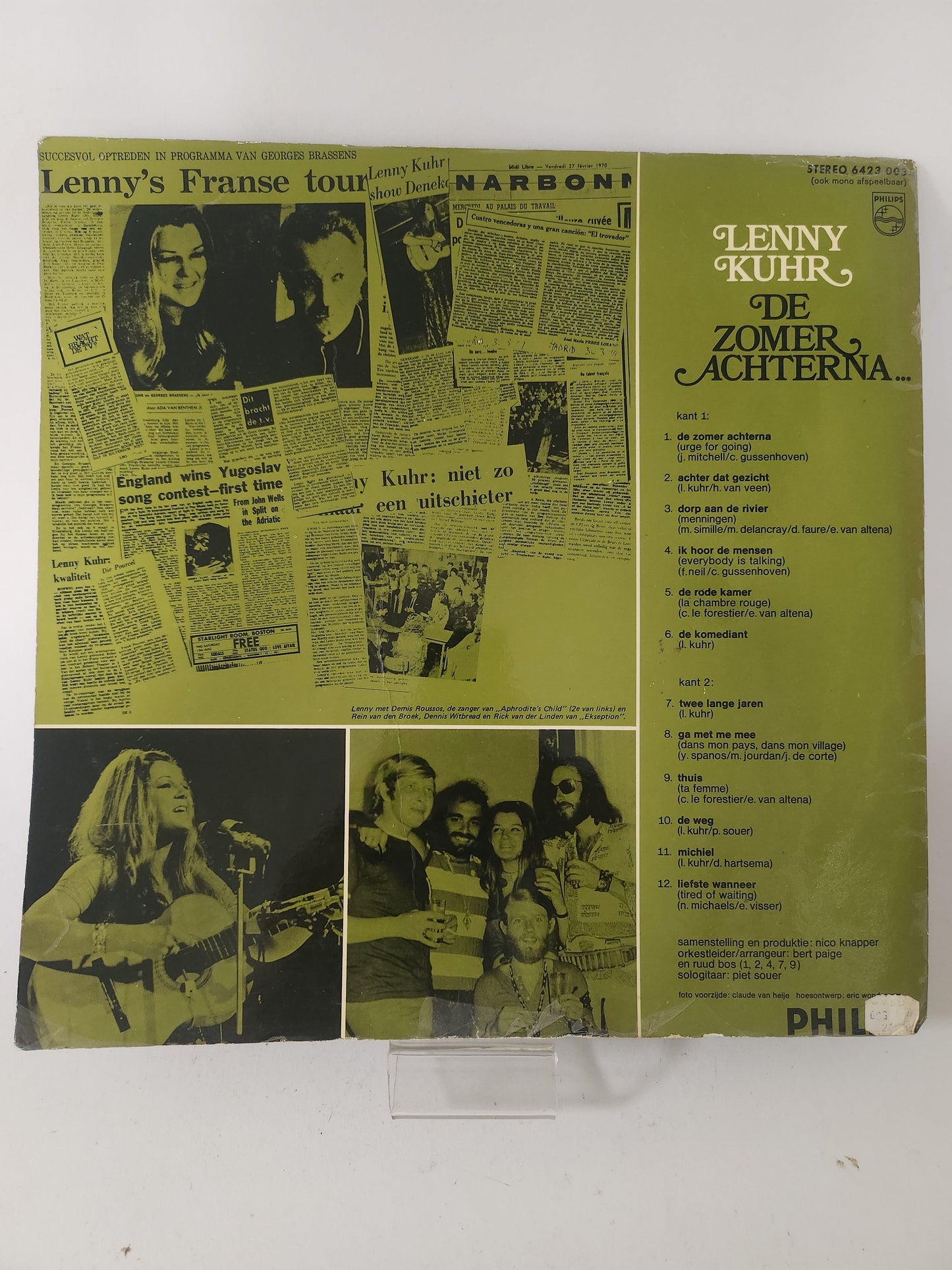 Zomer Achterna: Lenny Kuhr LP Vinyl - Lp Vinyl