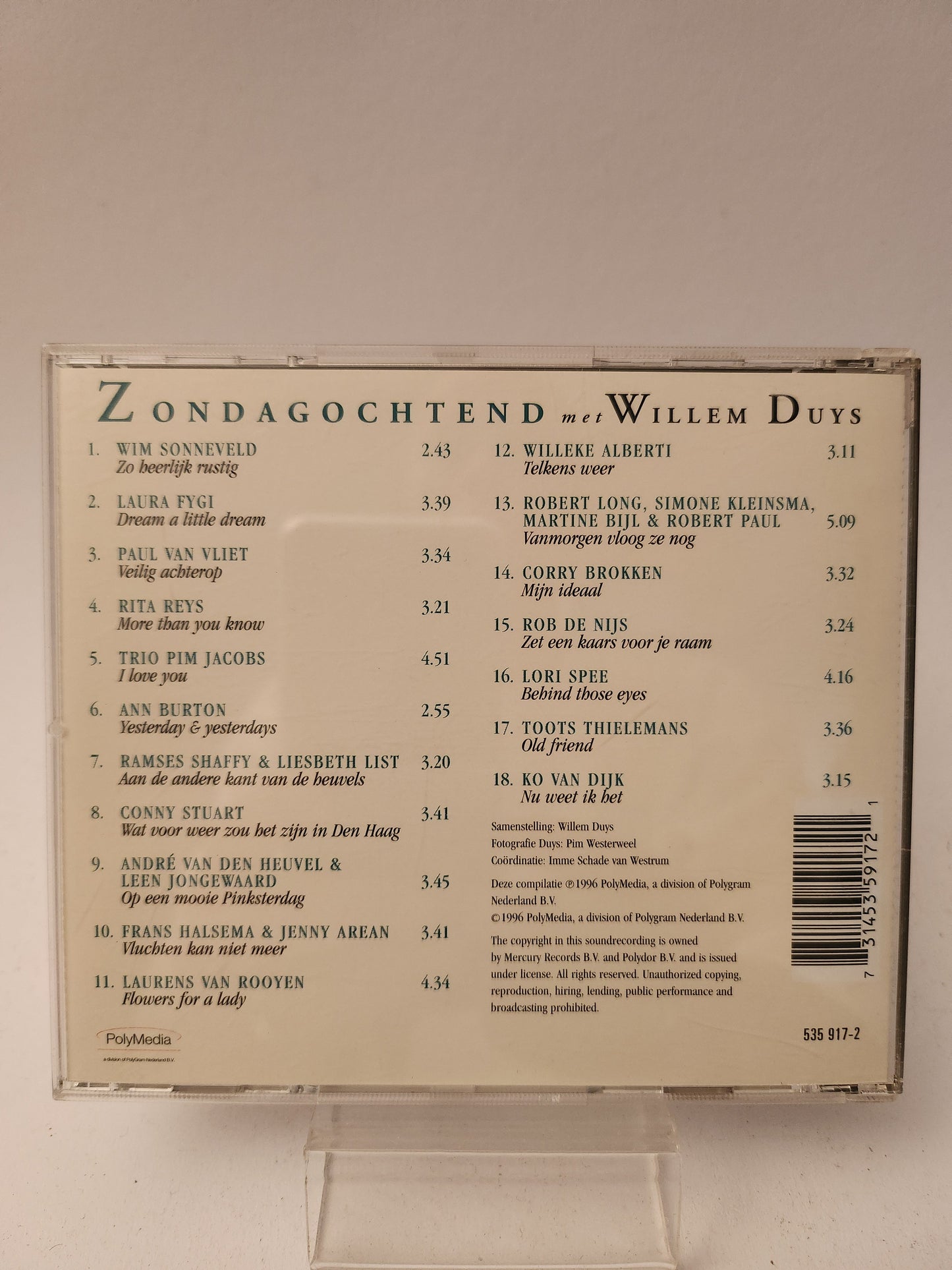 Zondagochtend met Willem Duys CD - Cd