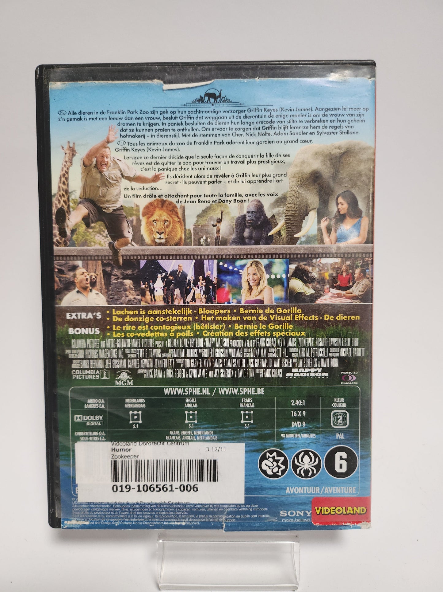 Zookeeper Dvd - Dvd Volwassenen