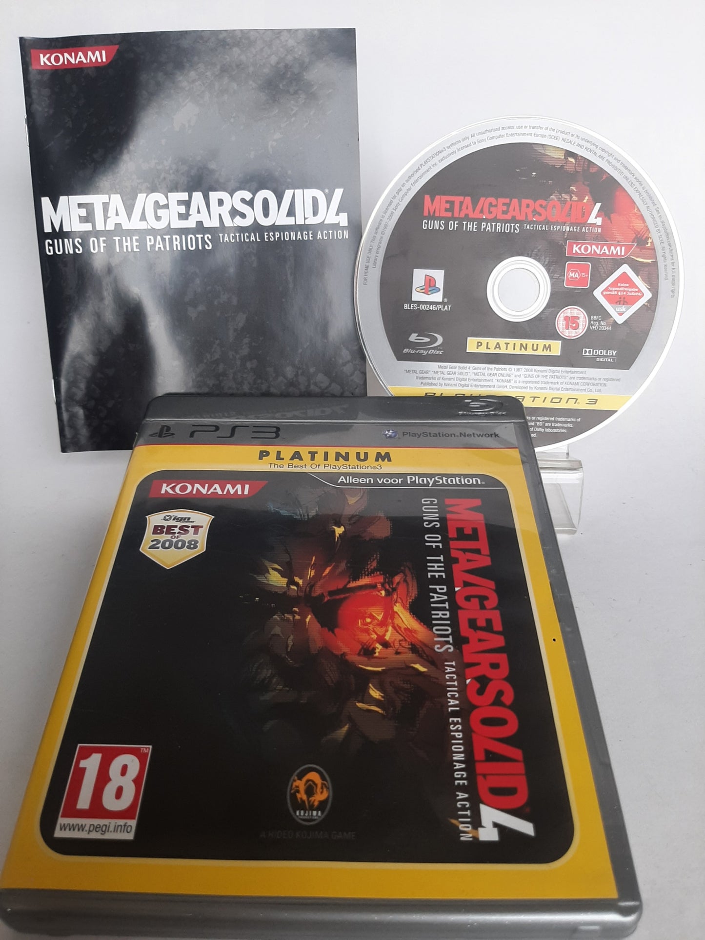 Metal Gear Solid Guns of Patriots Platinum PS3