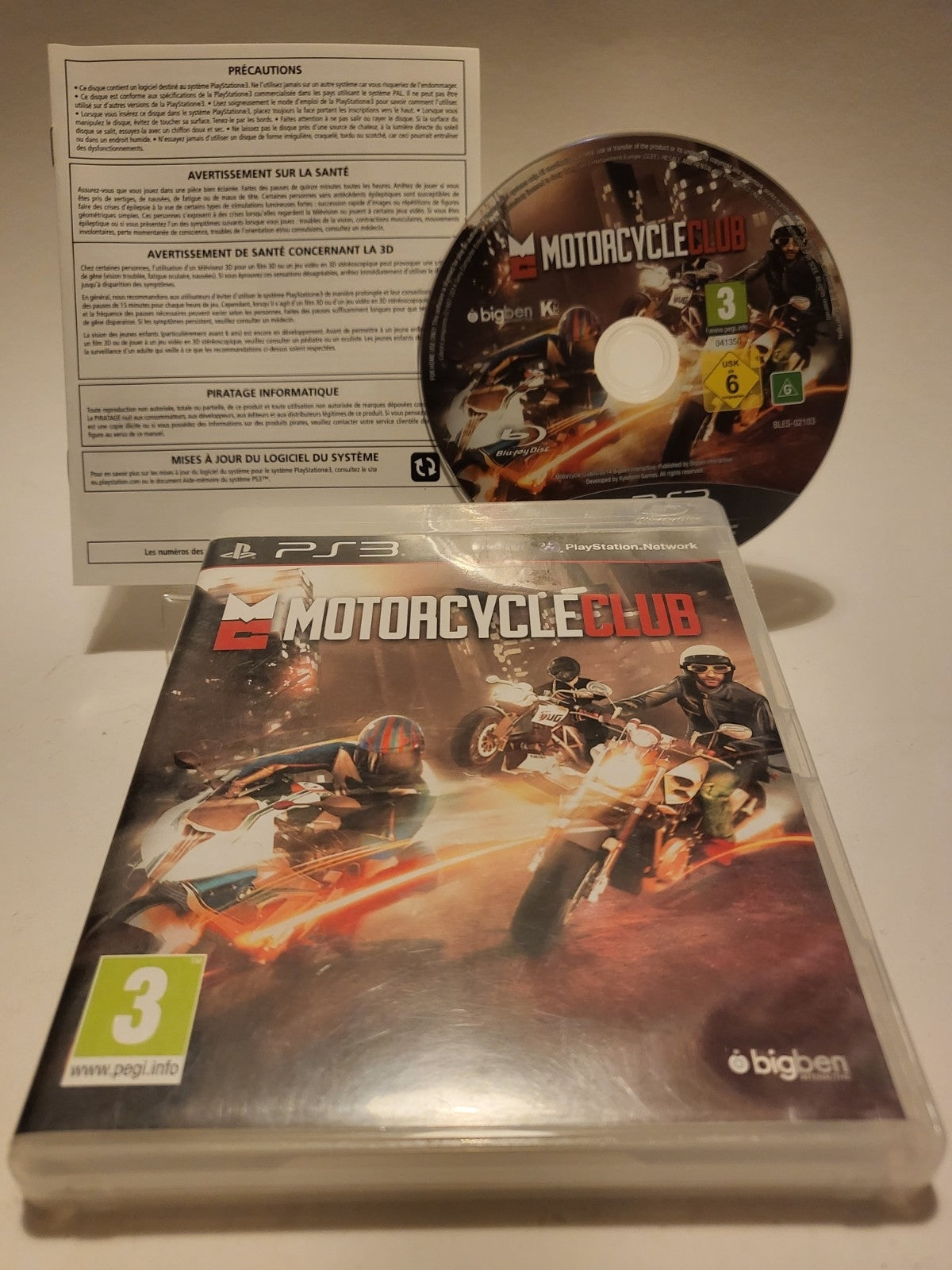 Motorcycle Club Playstation 3