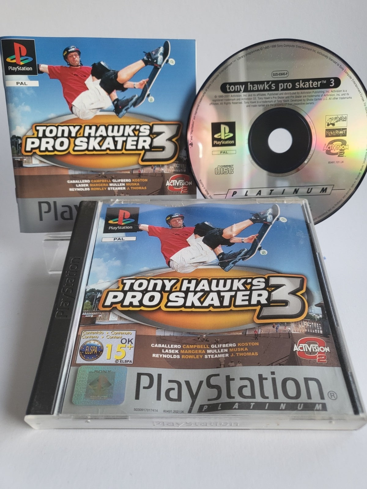 Tony Hawk's Pro Skater 3 Platinum Playstation 1