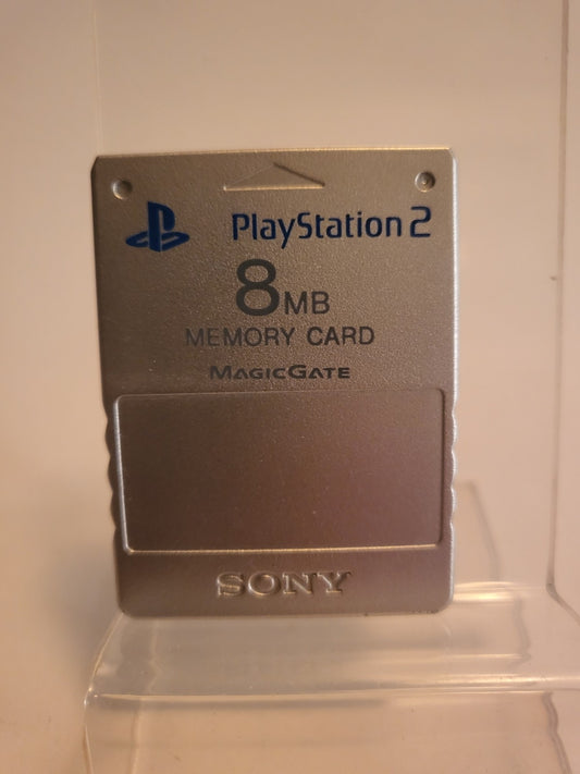 Silberne 8-MB-Speicherkarte für Playstation 2