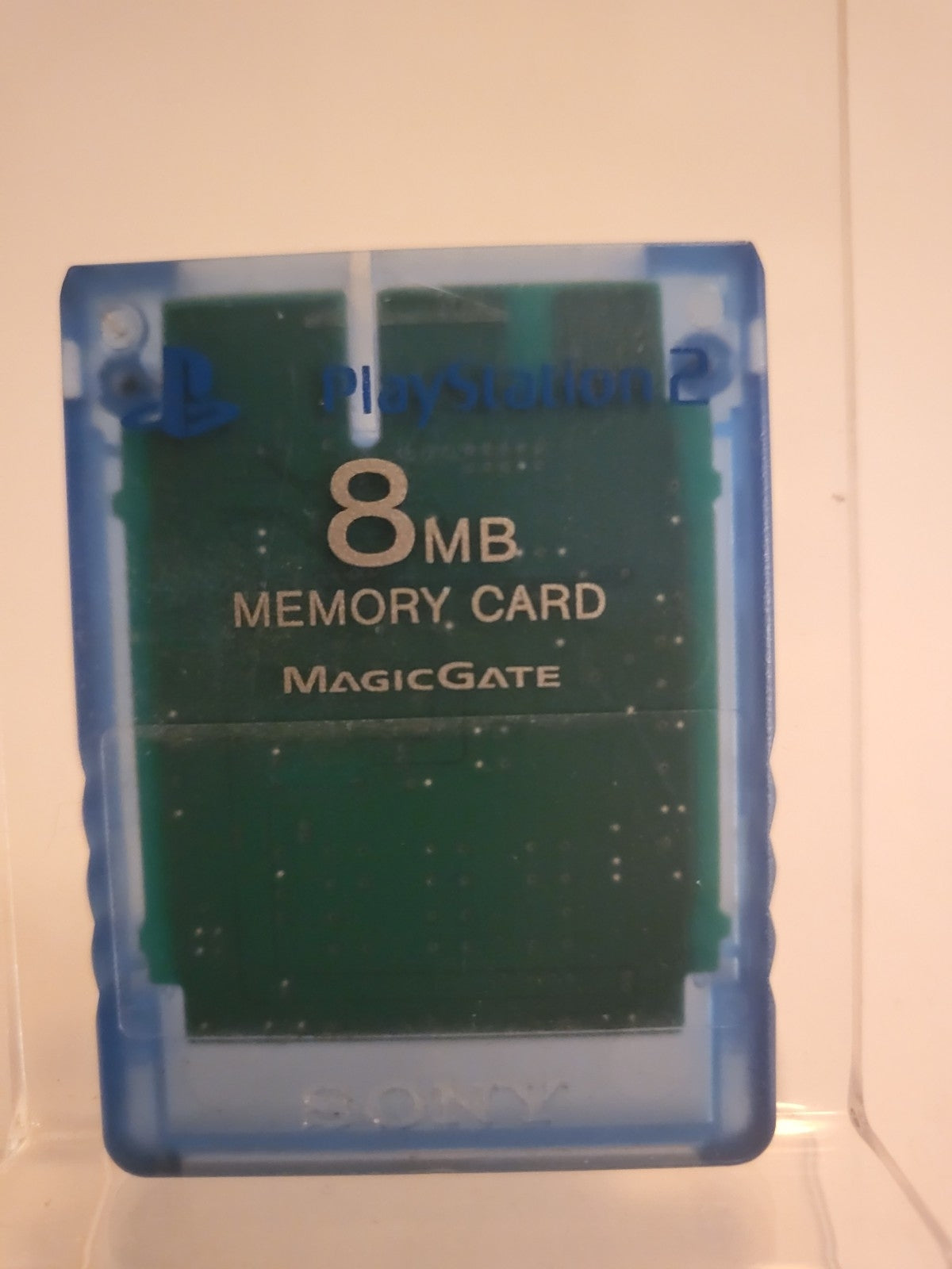 Blauwe 8MB Memory Card Playstation 2
