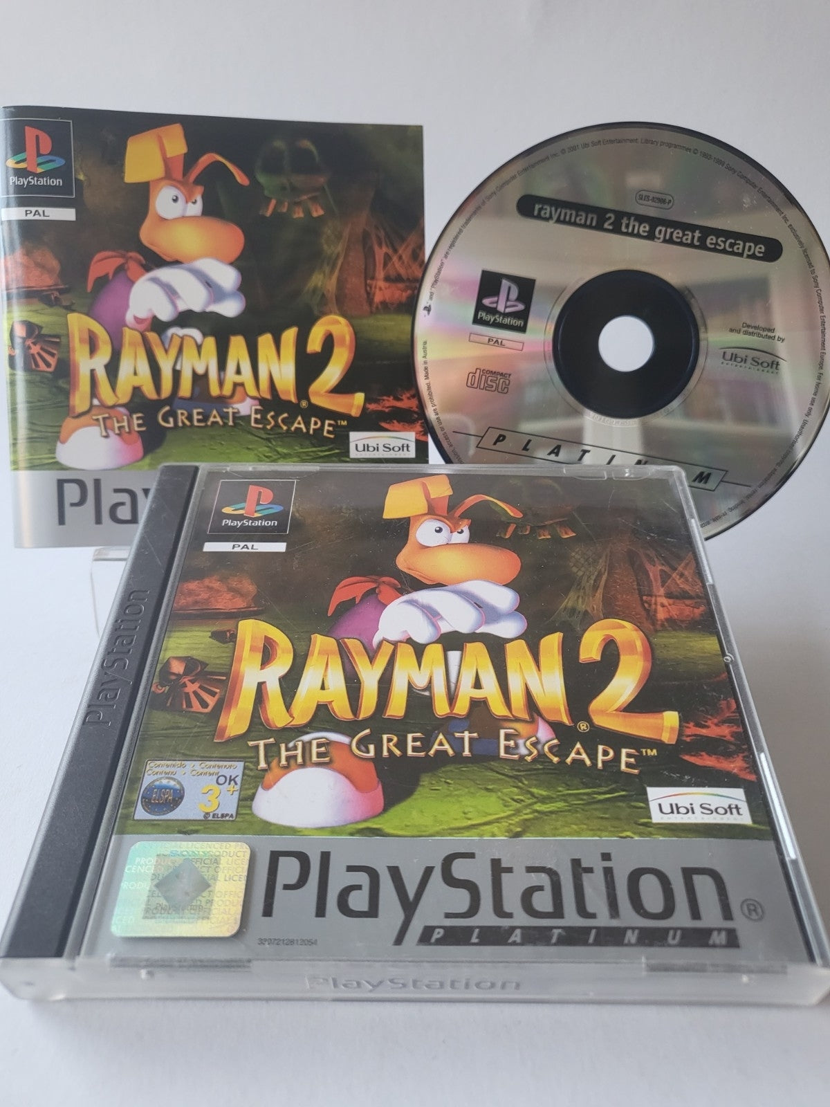 Rayman 2 the Great Escape Platinum Edition Playstation 1