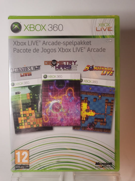 Xbox Live Arcade-Spielpaket, versiegelte Xbox 360