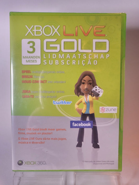 Xbox Live Gold Lidmaatschap gesealed Xbox 360