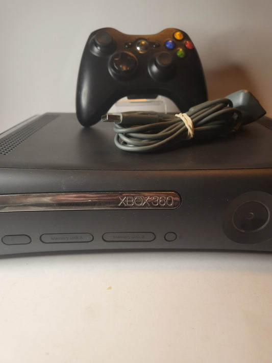 Zwarte Xbox 360 120gb met 1 controller en  alle kabels
