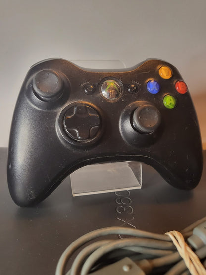 Zwarte Xbox 360 120gb met 1 controller en  alle kabels